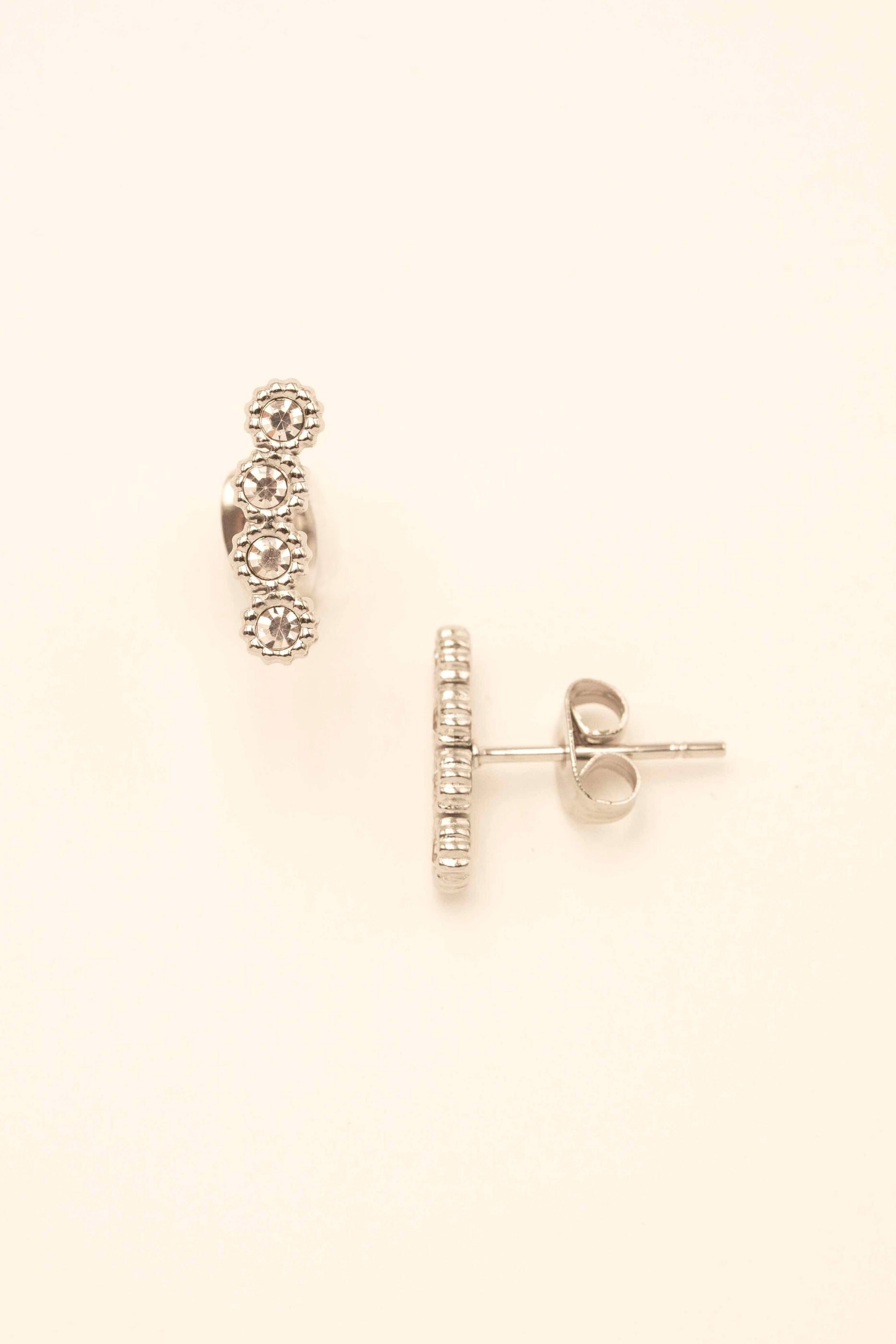 Boucles Mya Boucles D'oreilles Bohm Paris Argenté/cristal 