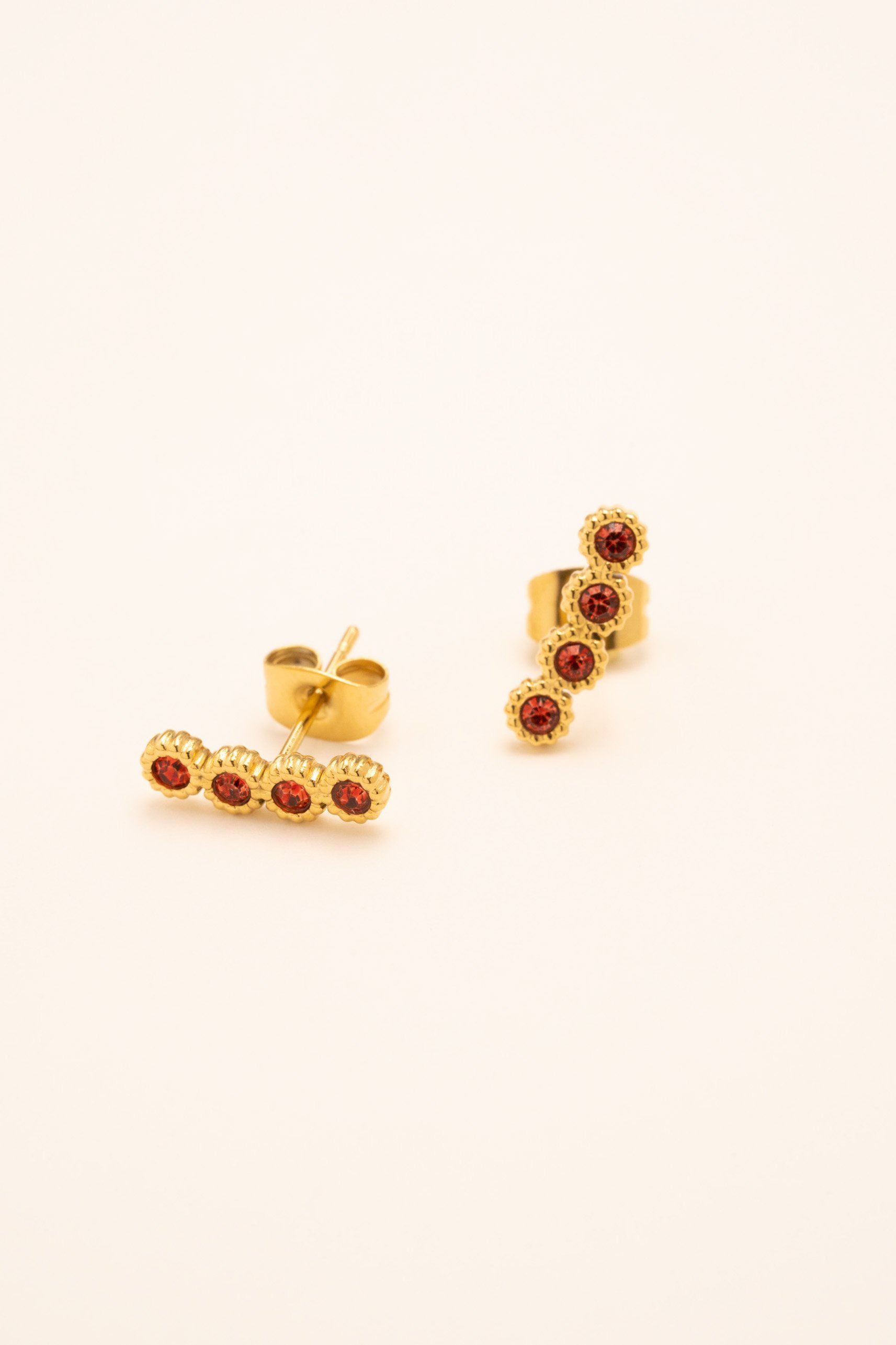 Boucles Mya Boucles D'oreilles Bohm Paris Fraise 