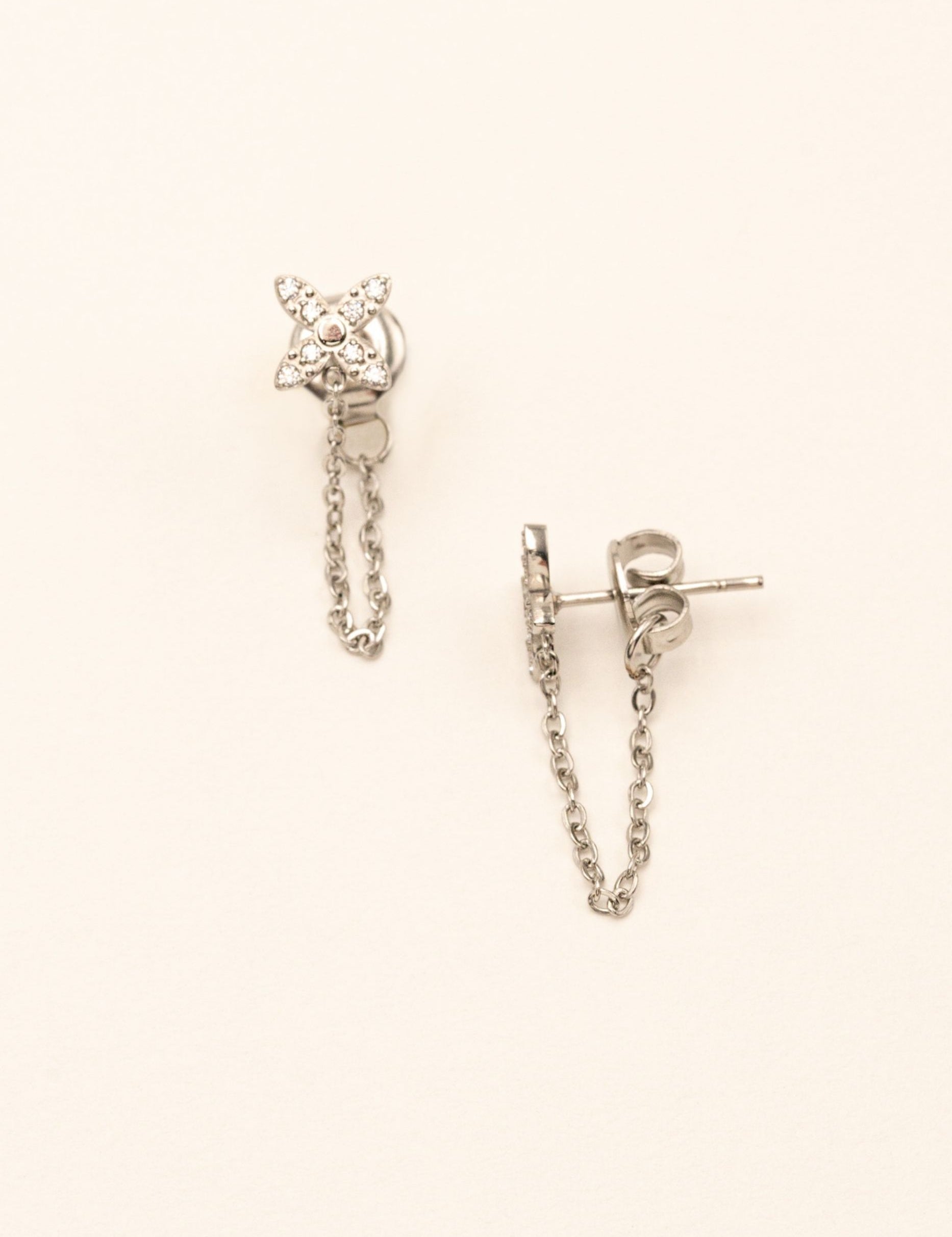 Boucles puces Florie Bohm Paris argenté 