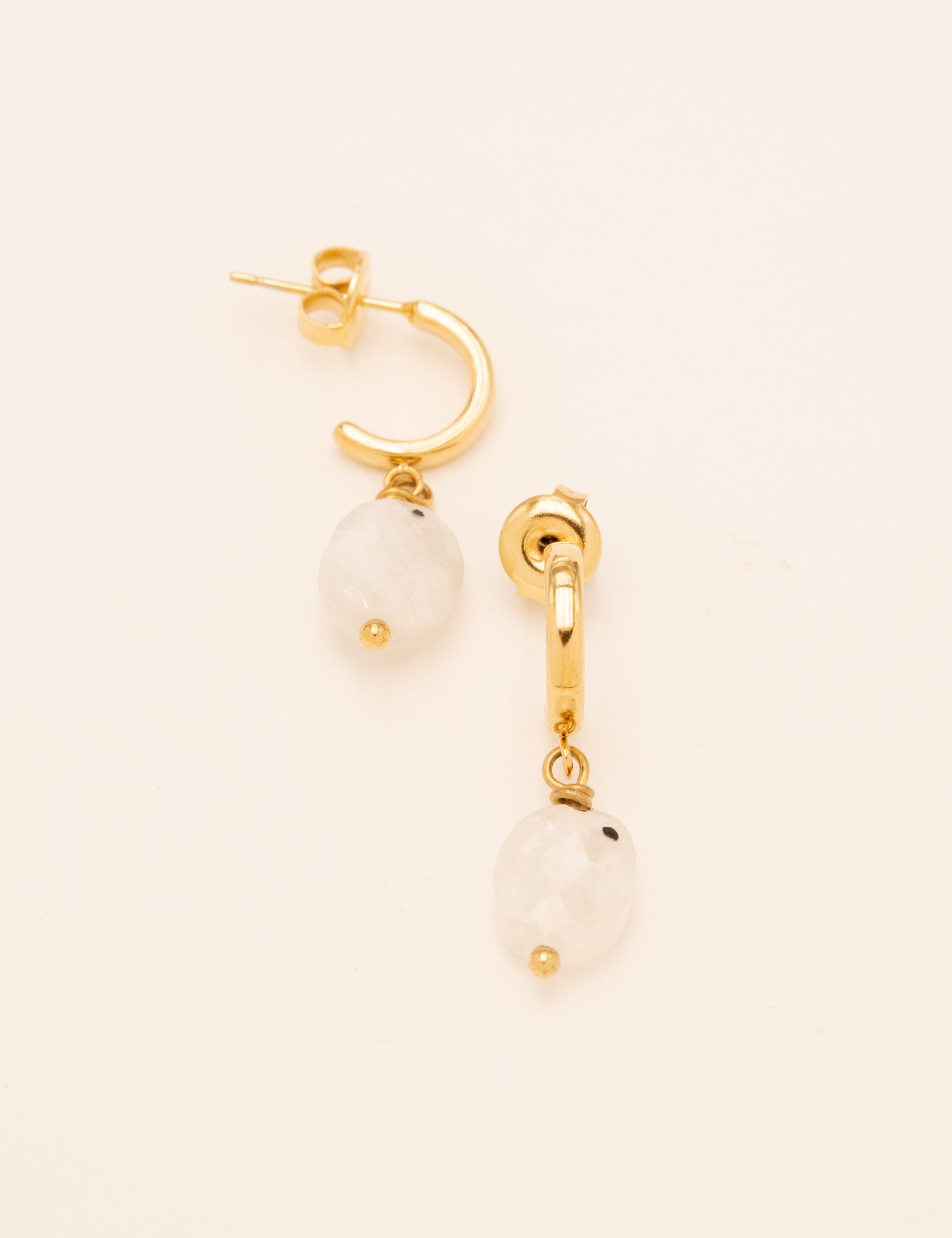Boucles Rio Bohm Paris Agate blanche 