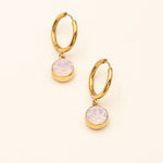 Boucles Silas Boucles D'oreilles Bohm Paris Rose opale 