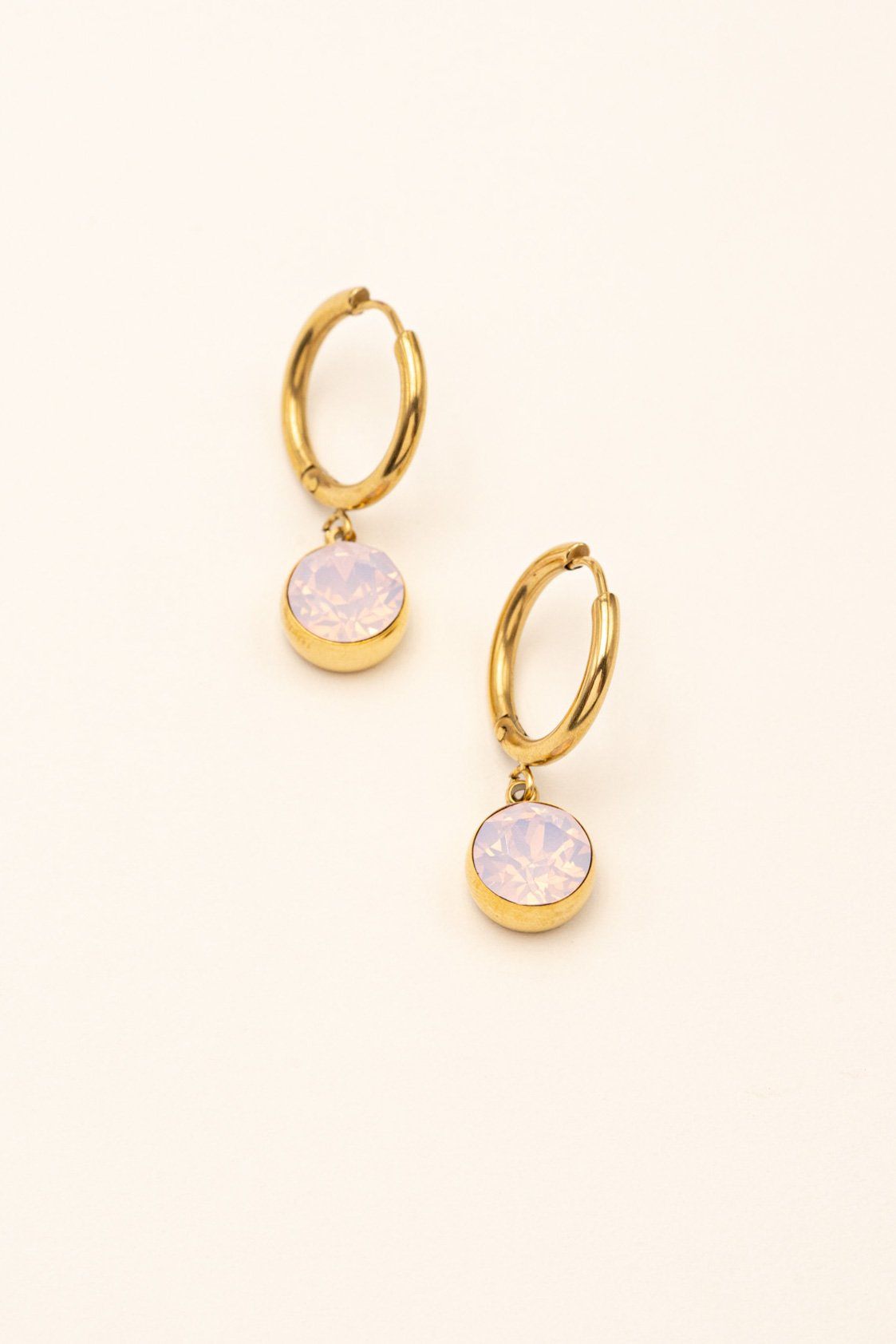 Boucles Silas Boucles D'oreilles Bohm Paris Rose opale 