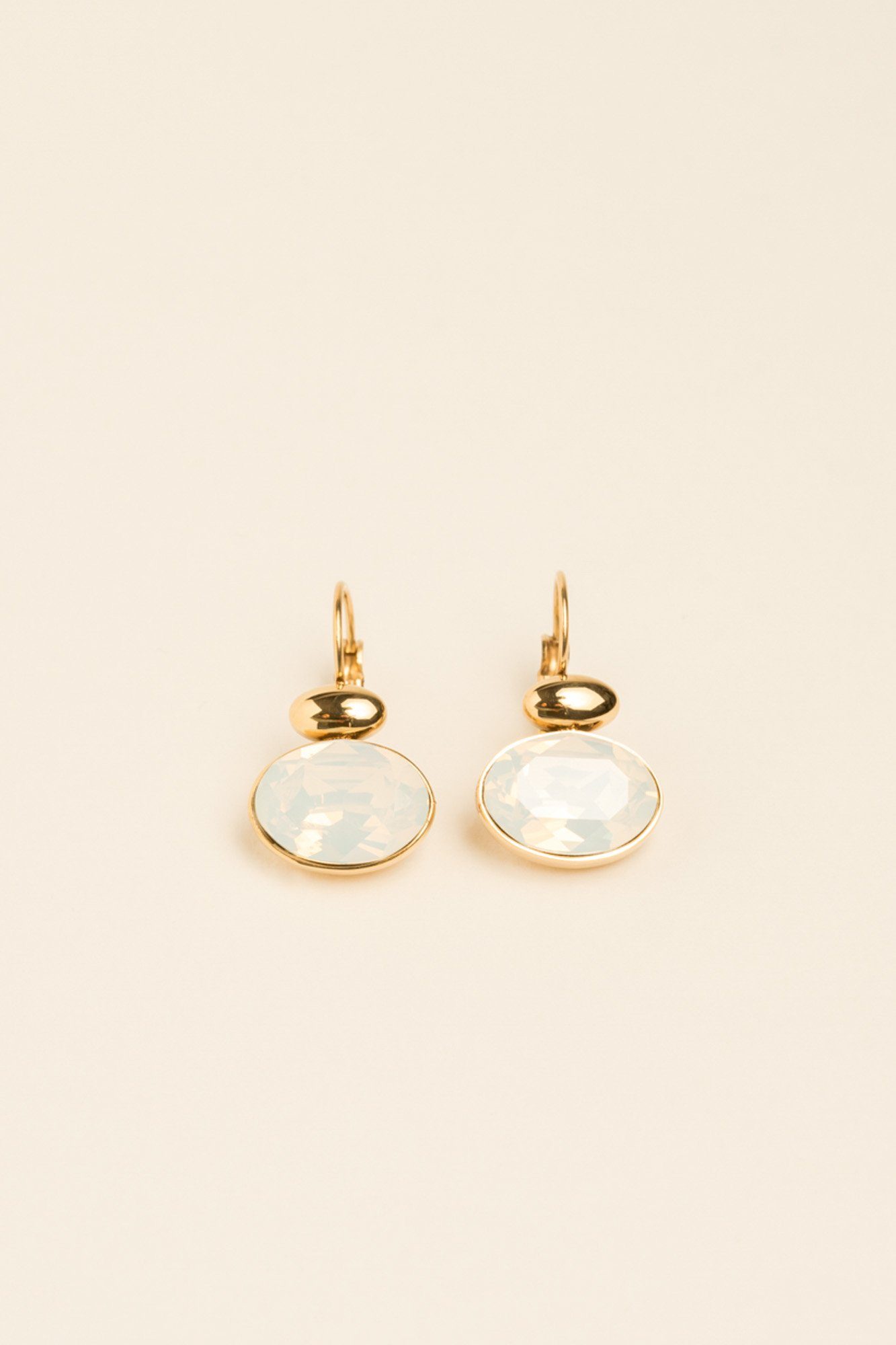 Boucles Vivine Boucles D'oreilles Bohm Paris blanc opal