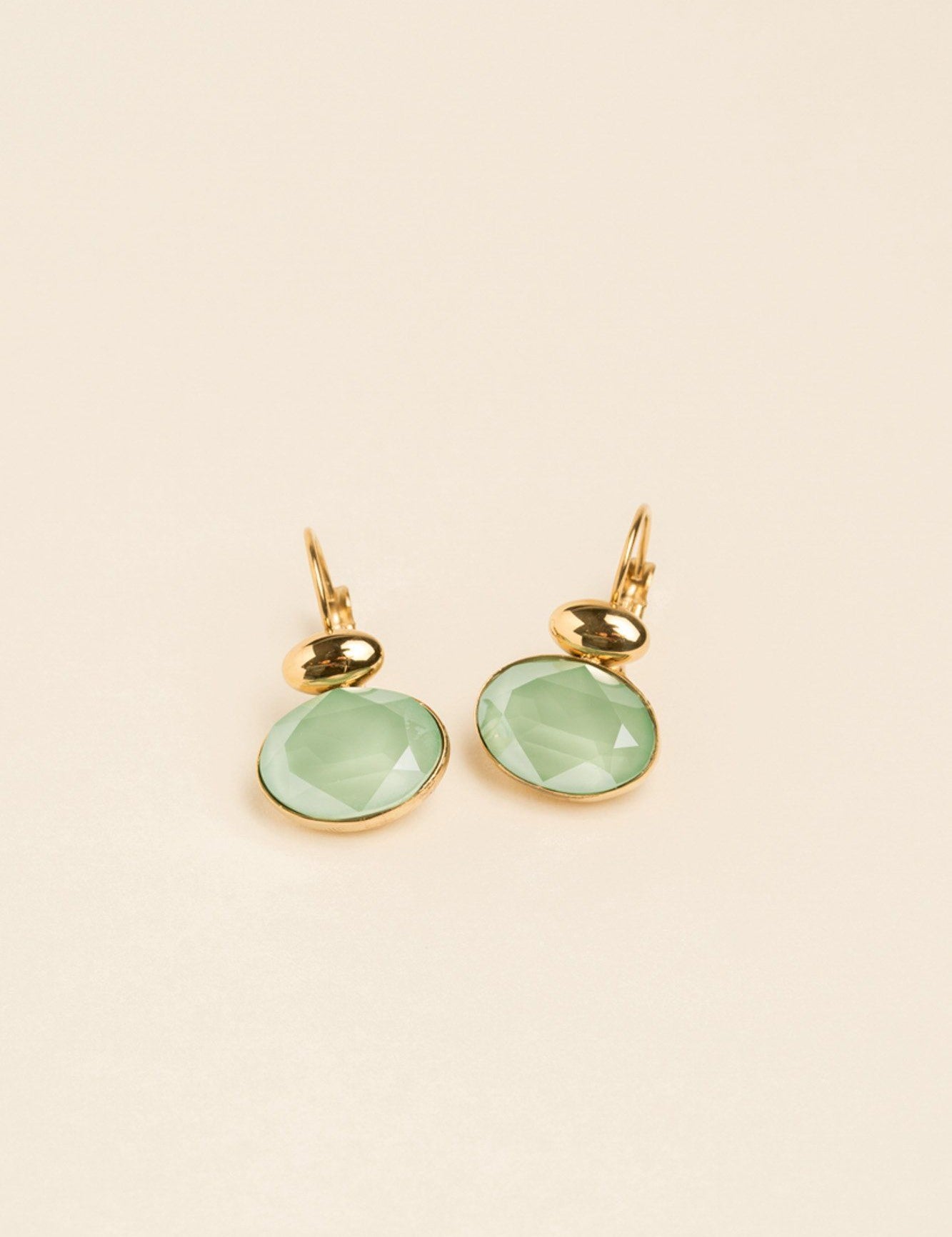 Boucles Vivine Boucles D'oreilles Bohm Paris vert eau