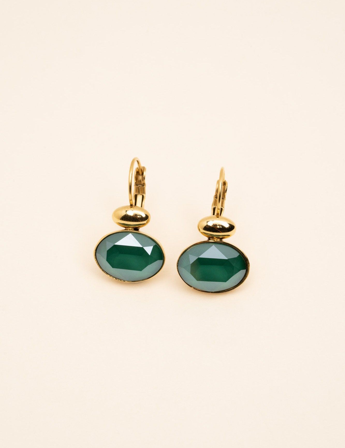 Boucles Vivine Boucles D'oreilles Bohm Paris vert foncé