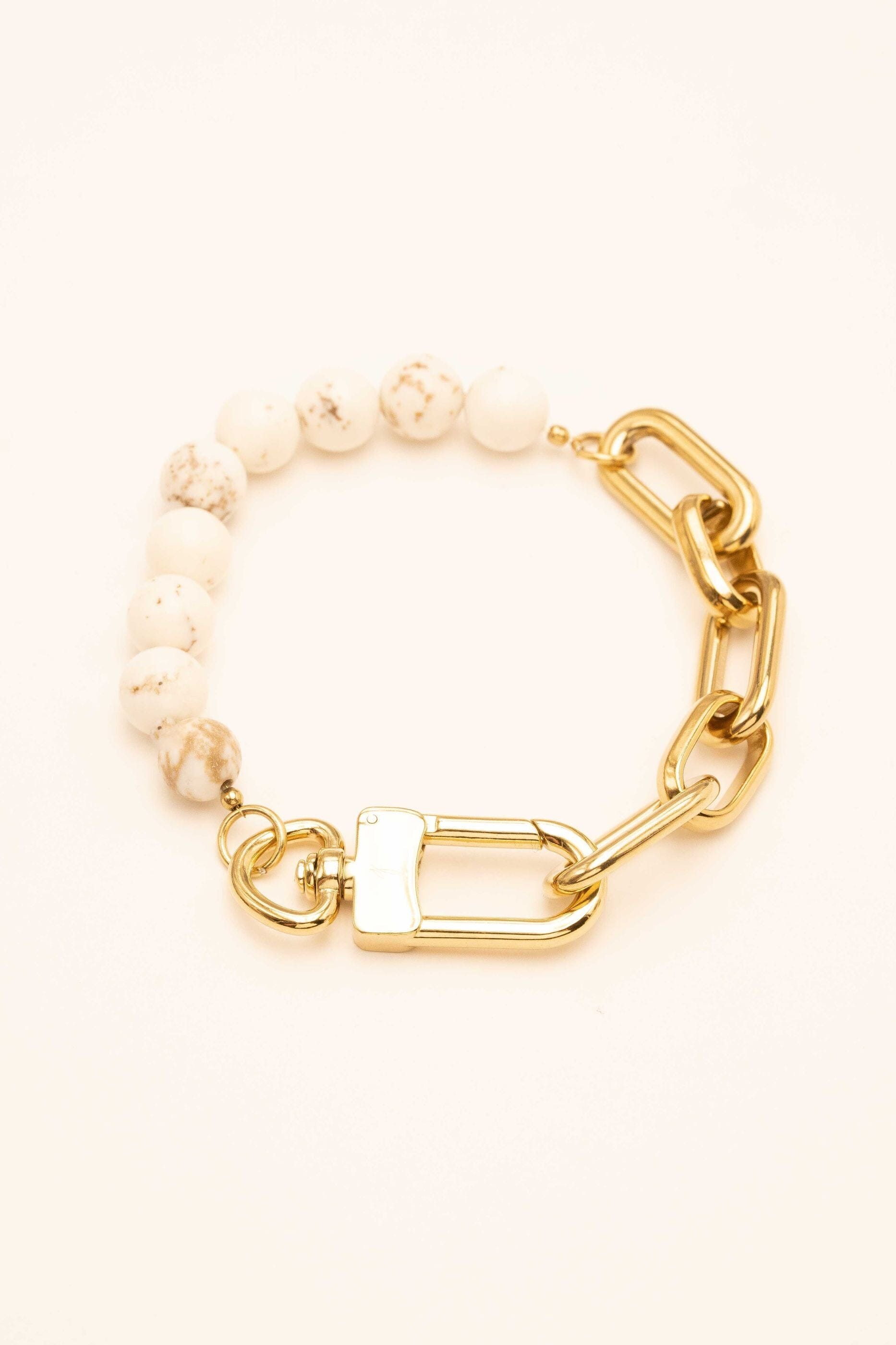Bracelet Bohm Paris - Kelly bracelet Bohm Paris HOWLITE BLANCHE 