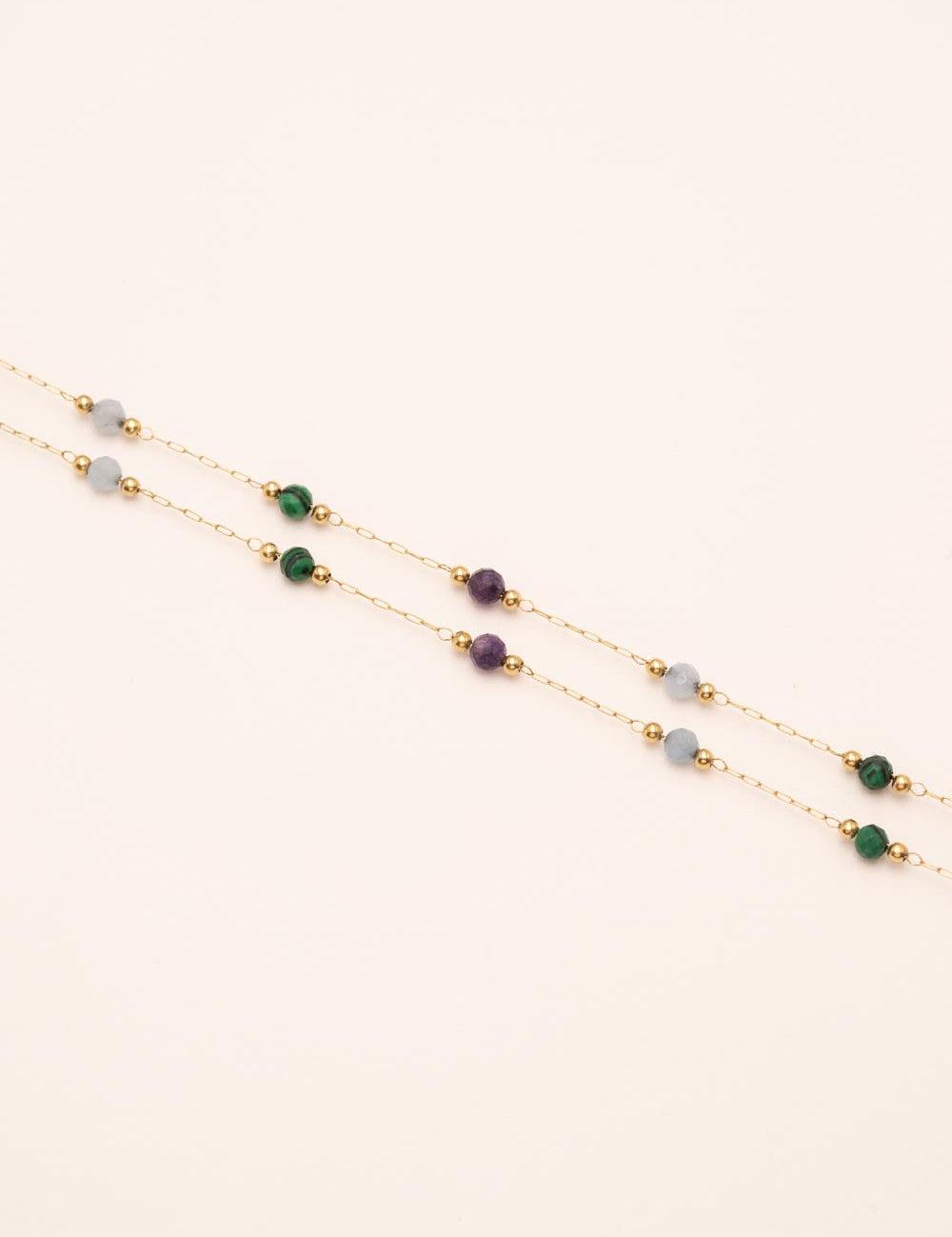Bracelet Bohm Paris - Nerrina Bracelets Bohm Paris Amazonite malachite amethyste 