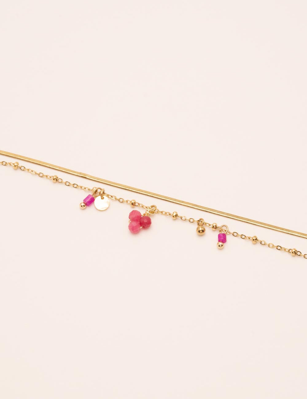 Bracelet Bohm Paris - Sara Bracelets Bohm Paris agate fuschia 