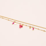 Bracelet Bohm Paris - Sara Bracelets Bohm Paris agate fuschia 