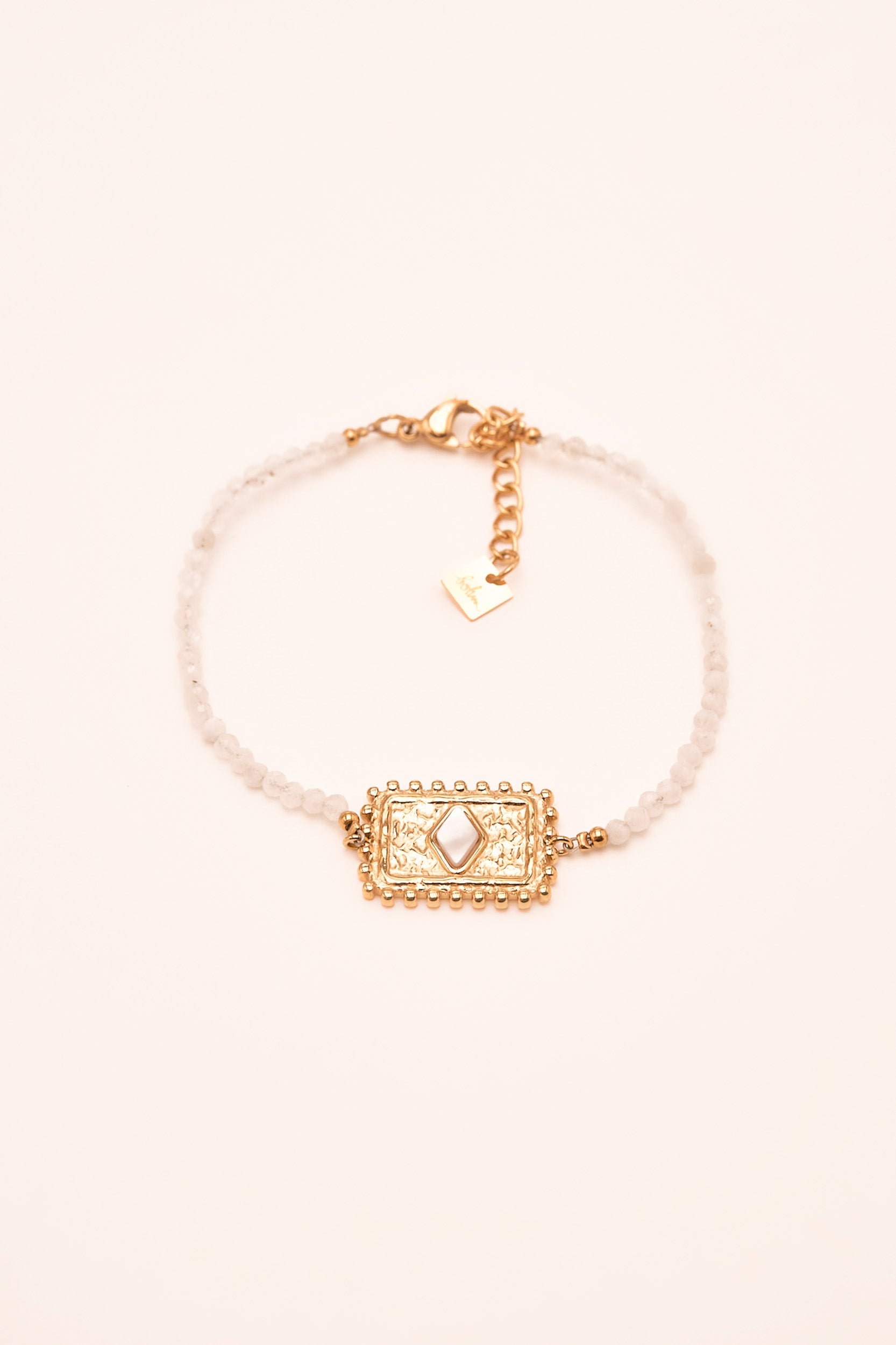 bracelet Cardi Bohm Paris Agate blanche 