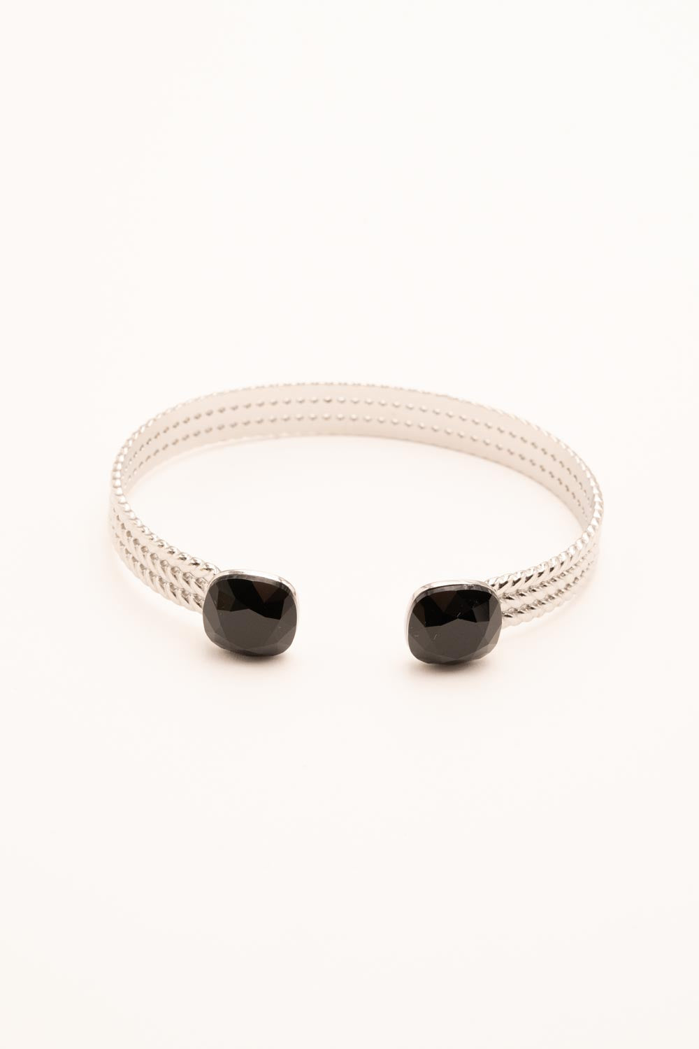 Bracelet Jonc Bohm Paris - Phoebe argenté Bracelets Bohm Paris Noir 