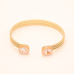 Bracelet Jonc Bohm Paris - Phoebe doré Bracelets Bohm Paris abricot irisé 