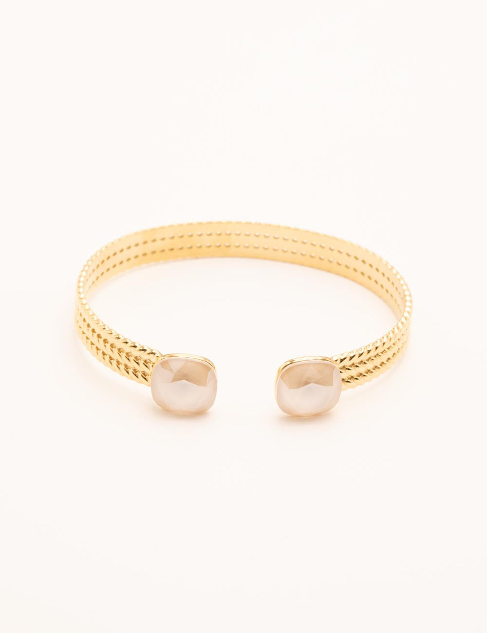 Bracelet Jonc Bohm Paris - Phoebe doré Bracelets Bohm Paris beige rosé 