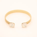 Bracelet Jonc Bohm Paris - Phoebe doré Bracelets Bohm Paris blanc opal 