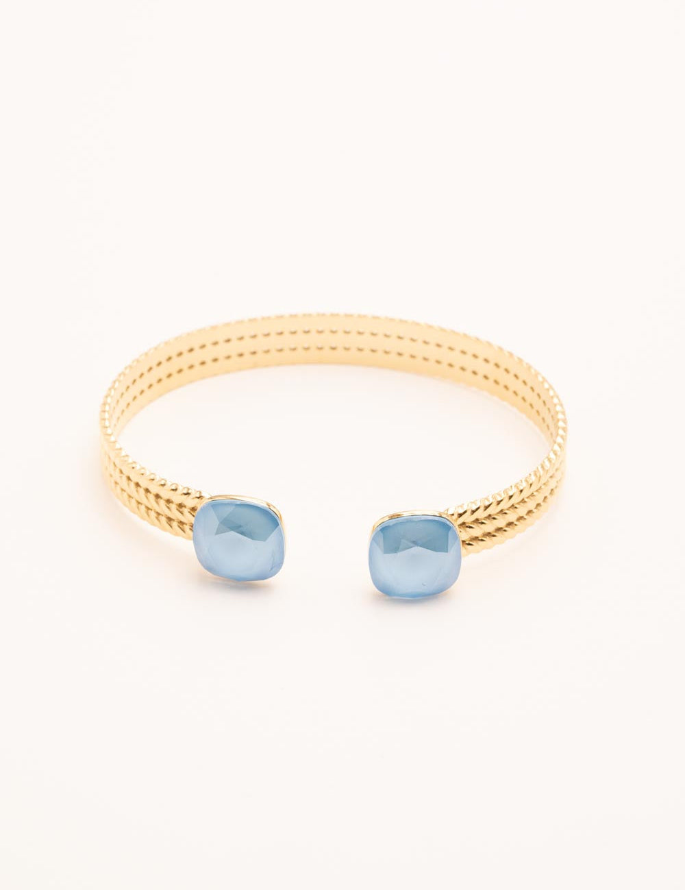 Bracelet Jonc Bohm Paris - Phoebe doré Bracelets Bohm Paris bleu azur 