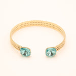 Bracelet Jonc Bohm Paris - Phoebe doré Bracelets Bohm Paris bleu turquoise 