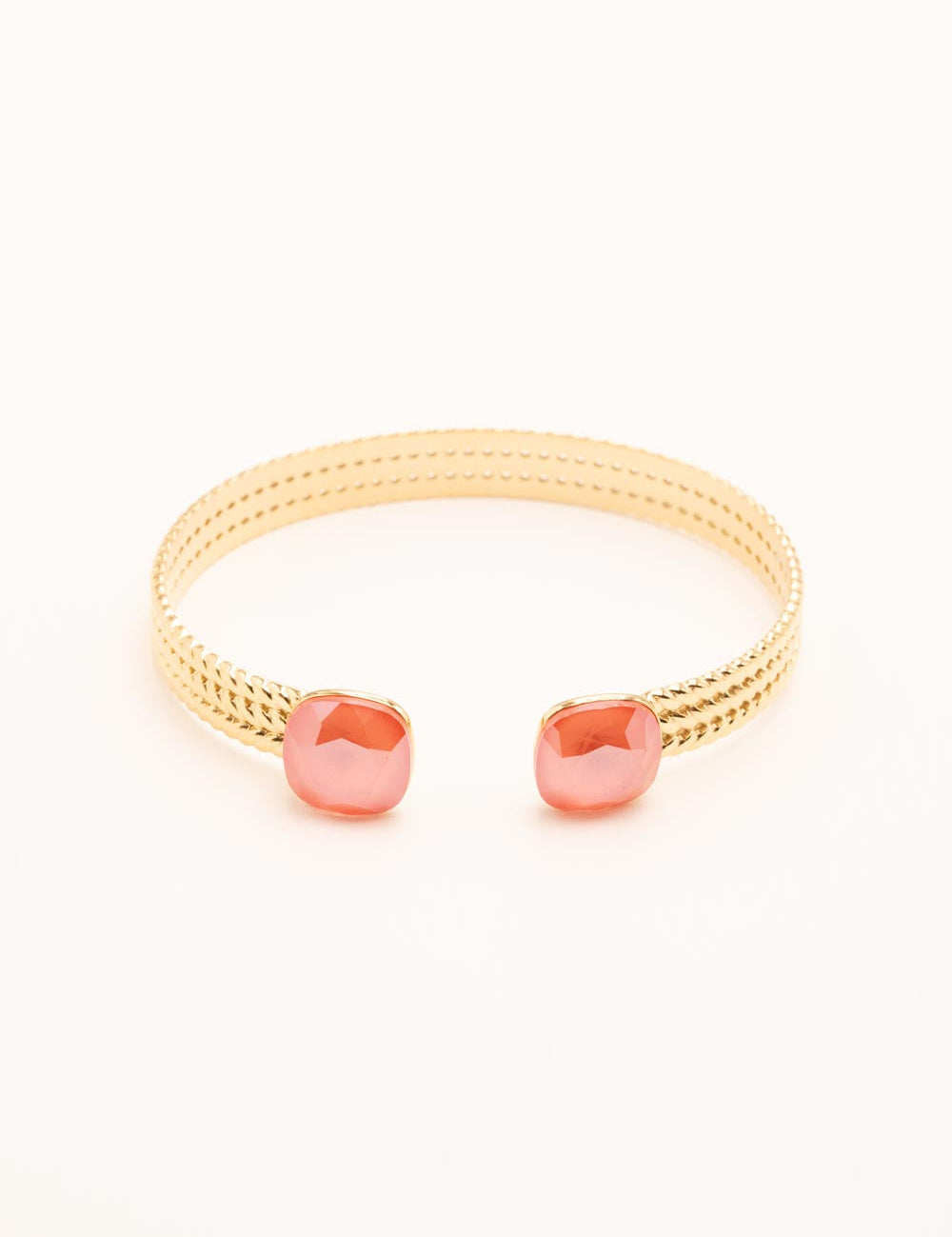 Bracelet Jonc Bohm Paris - Phoebe doré Bracelets Bohm Paris corail 