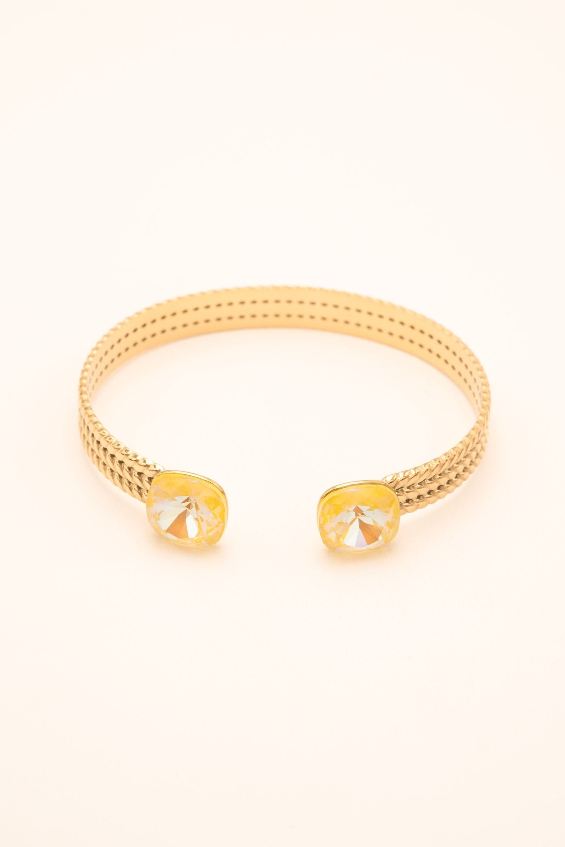 Bracelet Jonc Bohm Paris - Phoebe doré Bracelets Bohm Paris jaune irisé 