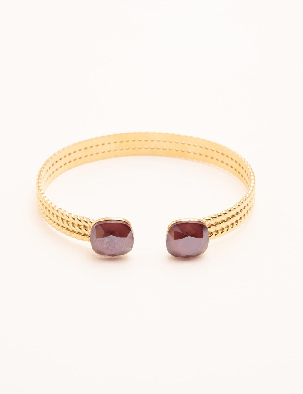 Bracelet Jonc Bohm Paris - Phoebe doré Bracelets Bohm Paris prune 