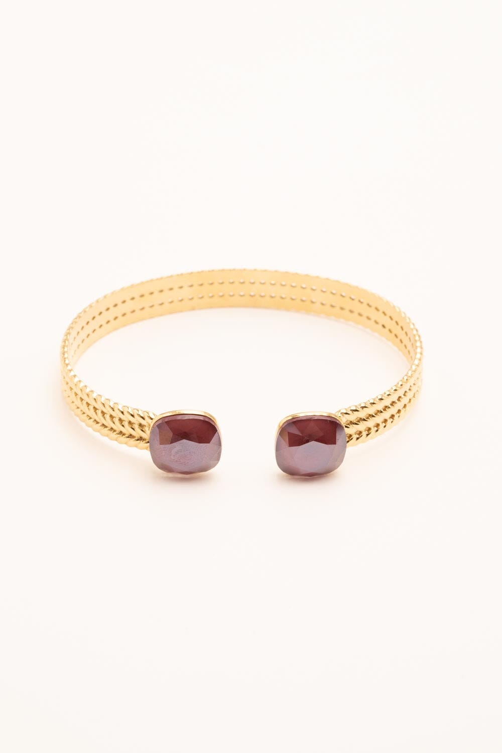 Bracelet Jonc Bohm Paris - Phoebe doré Bracelets Bohm Paris prune 