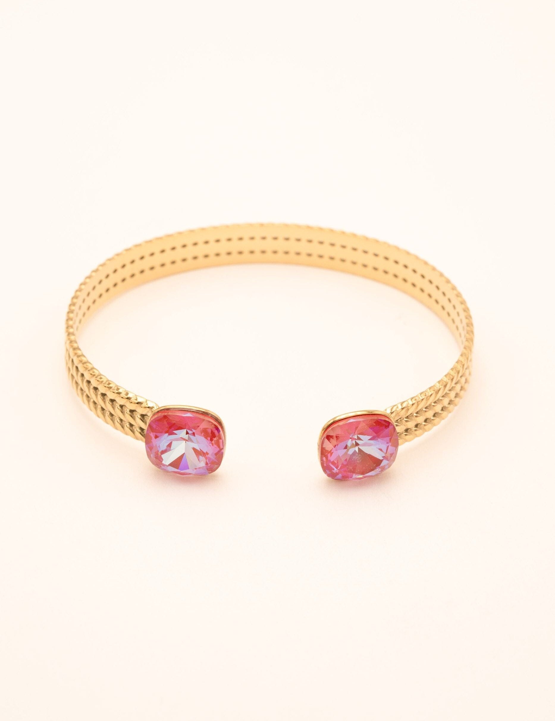 Bracelet Jonc Bohm Paris - Phoebe doré Bracelets Bohm Paris rose lotus 
