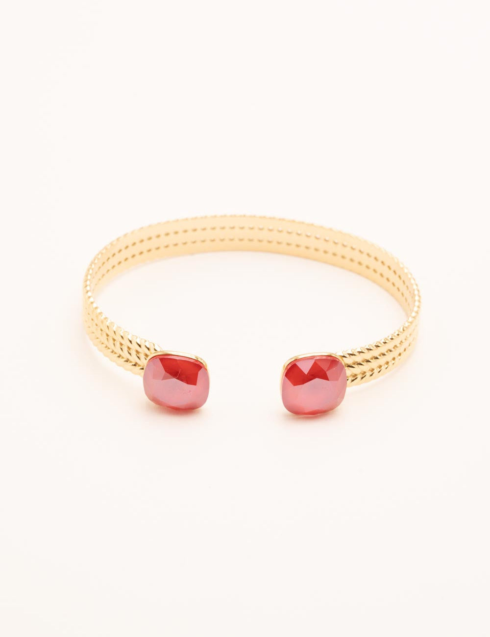 Bracelet Jonc Bohm Paris - Phoebe doré Bracelets Bohm Paris rouge 