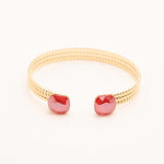 Bracelet Jonc Bohm Paris - Phoebe doré Bracelets Bohm Paris rouge 