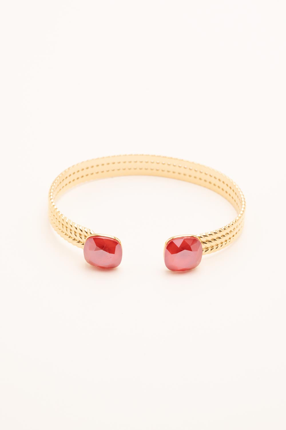 Bracelet Jonc Bohm Paris - Phoebe doré Bracelets Bohm Paris rouge 