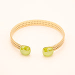 Bracelet Jonc Bohm Paris - Phoebe doré Bracelets Bohm Paris vert pomme 