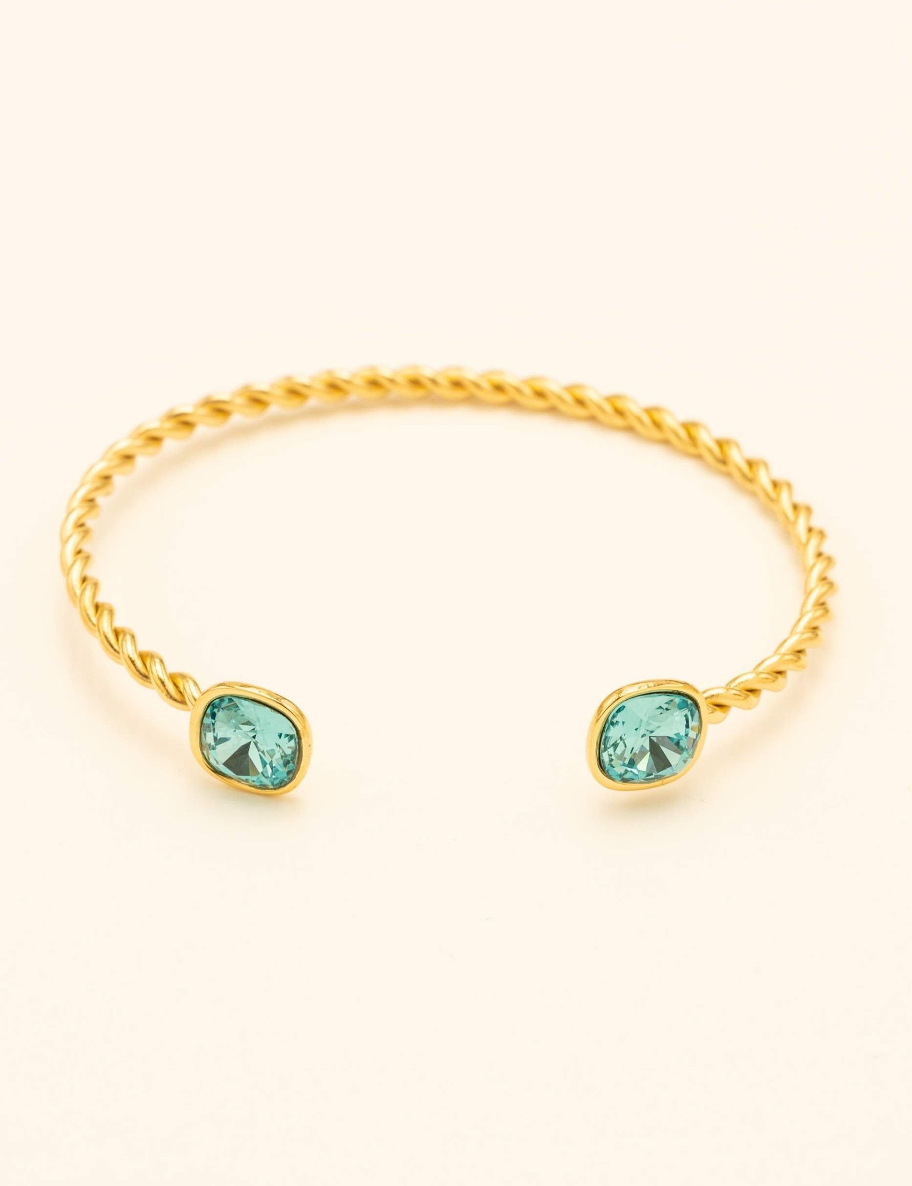Bracelet jonc Manoel Doré Bracelet Bohm Paris Turquoise 