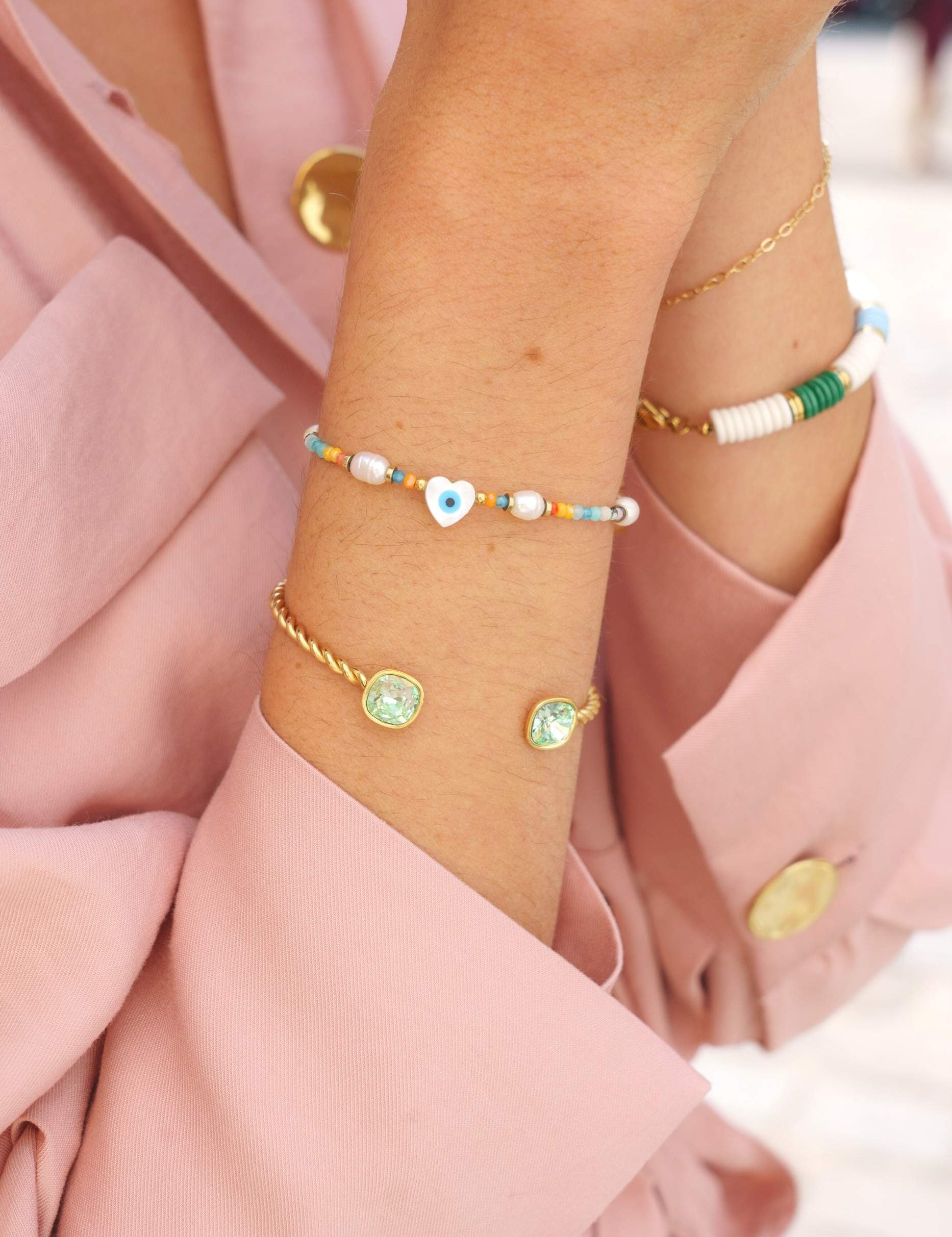Bracelet Manoel jonc argenté Bracelet Bohm Paris 