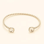 Bracelet Manoel jonc argenté Bracelet Bohm Paris cristal 