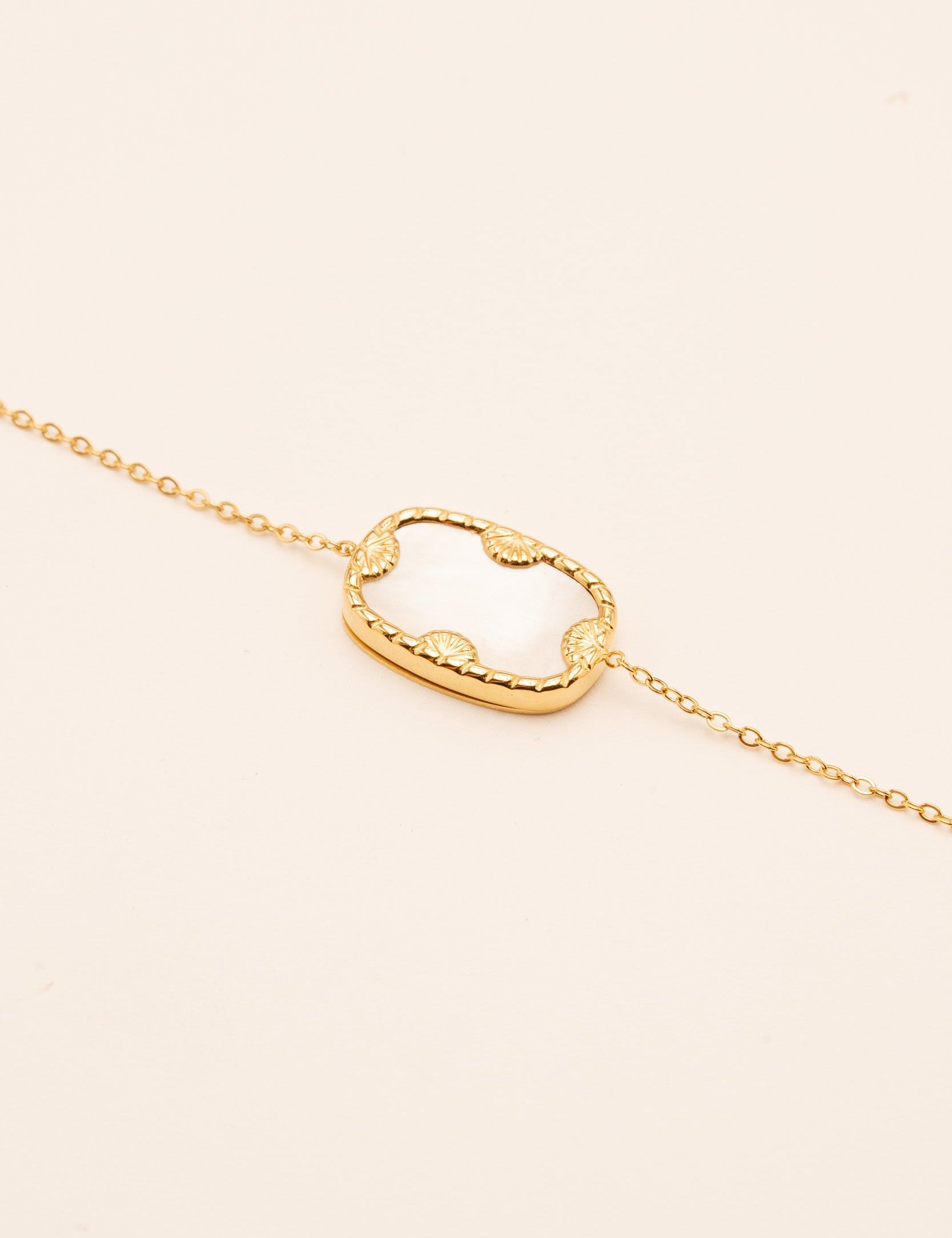 Bracelet Zelda Bohm Paris Nacre blanche 