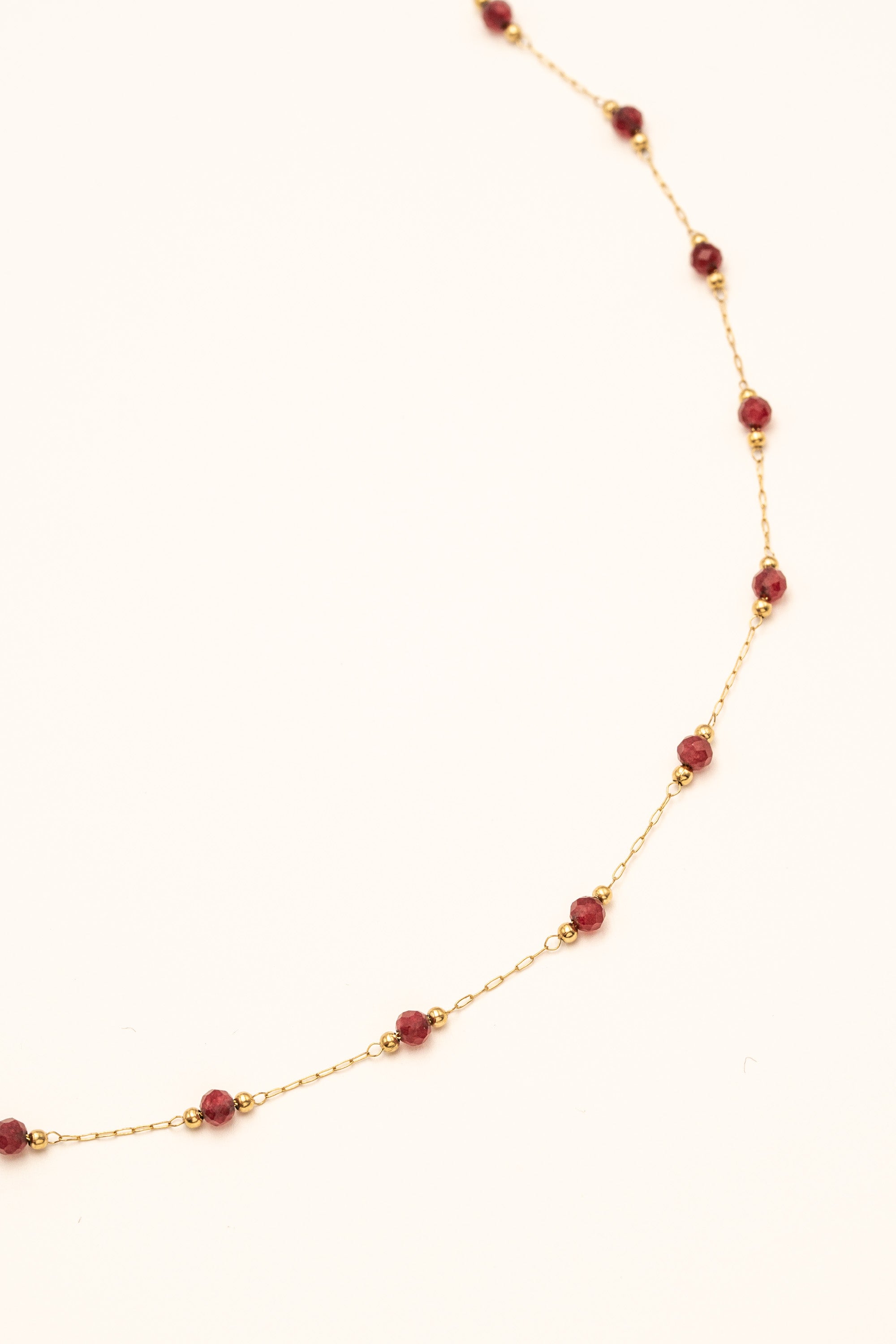 Chaine de ventre 2 en 1 - Nerri chaine de ventre Bohm Paris oxyde de zirconium rouge 