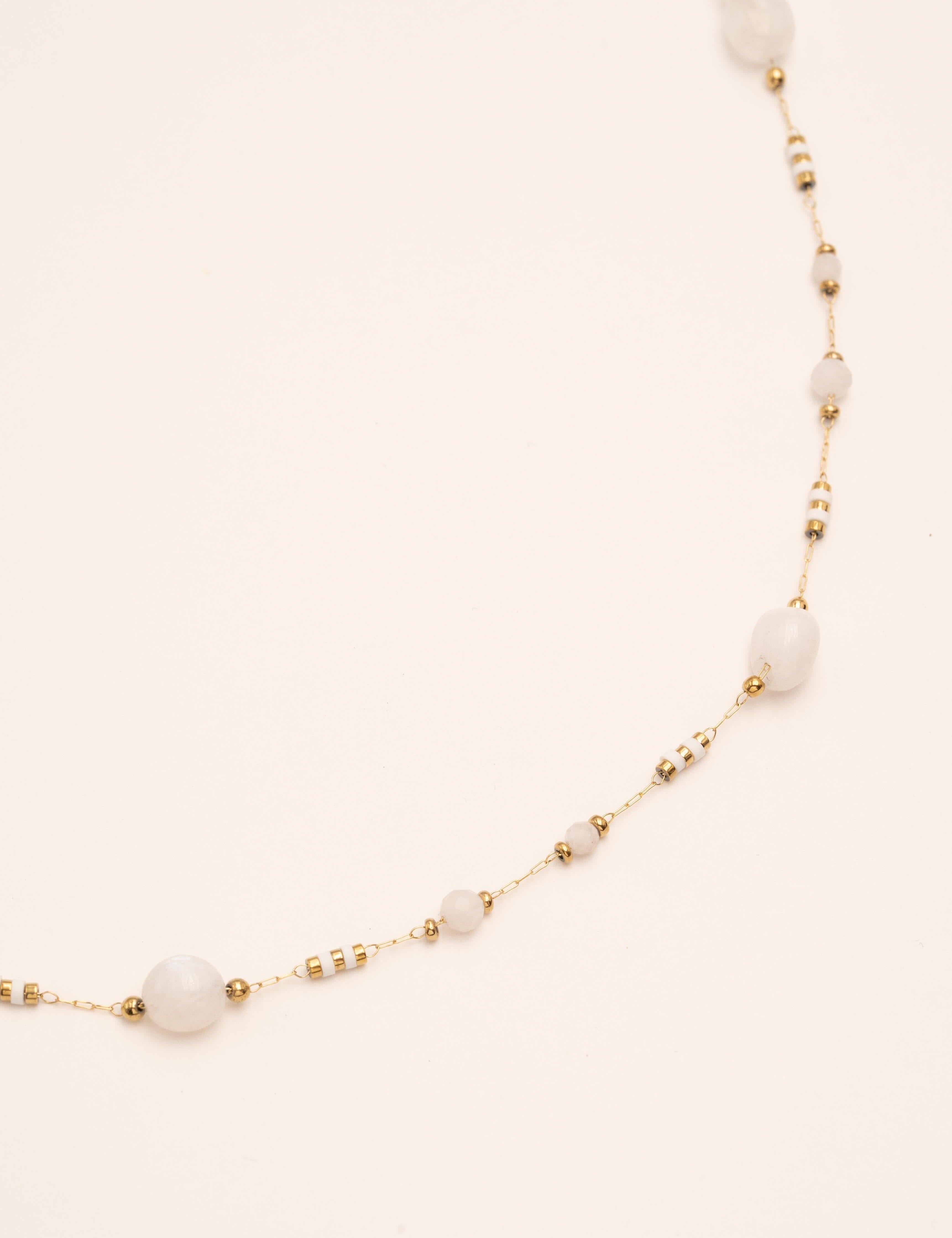 Collier Bohm Paris - Adonis Collier Bohm Paris agate blanche 