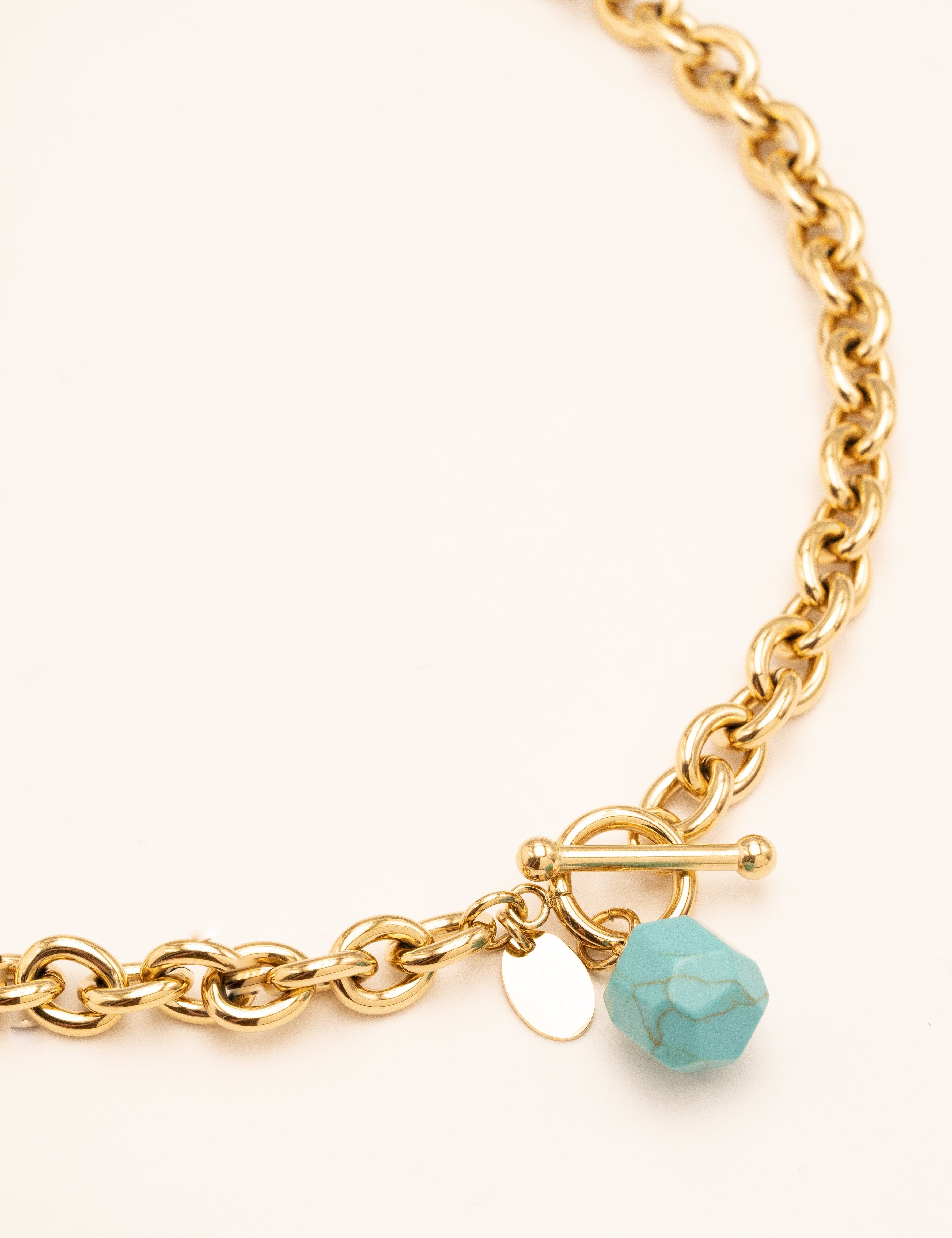 Collier Bohm Paris - Bradley Colliers Bohm Paris Howlite Bleu 