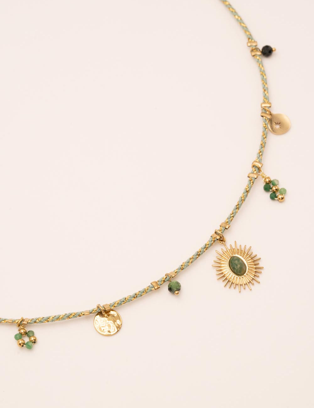 Collier Bohm Paris - Chimène Collier Bohm Paris Jaspe vert 