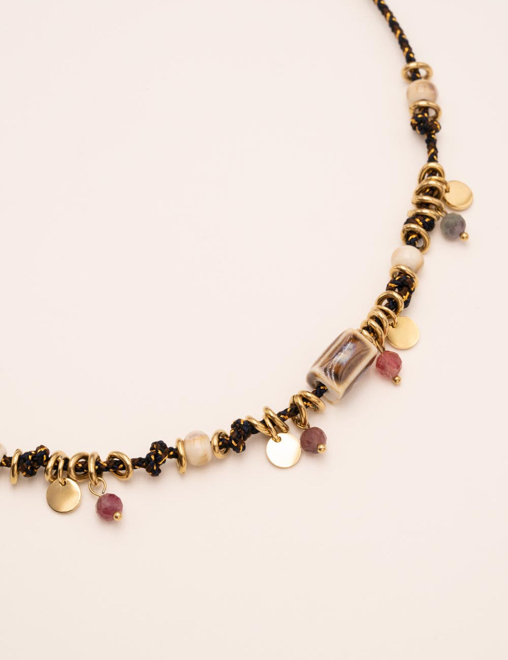Collier Bohm Paris - Edmond Collier Bohm Paris Rhodonite 