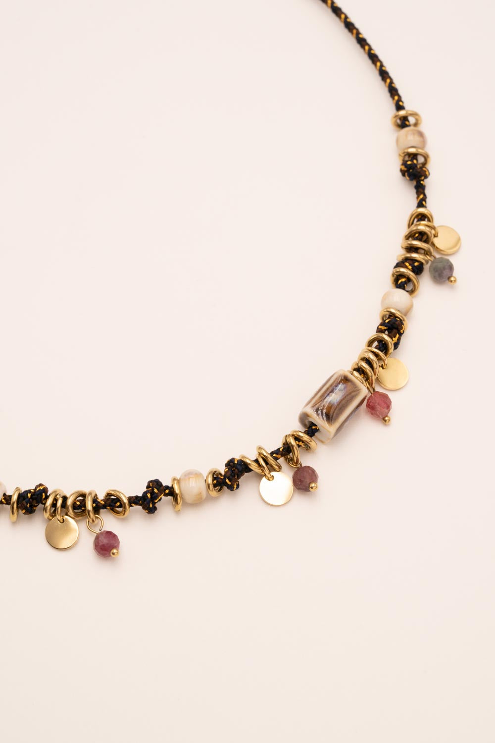 Collier Bohm Paris - Edmond Collier Bohm Paris Rhodonite 