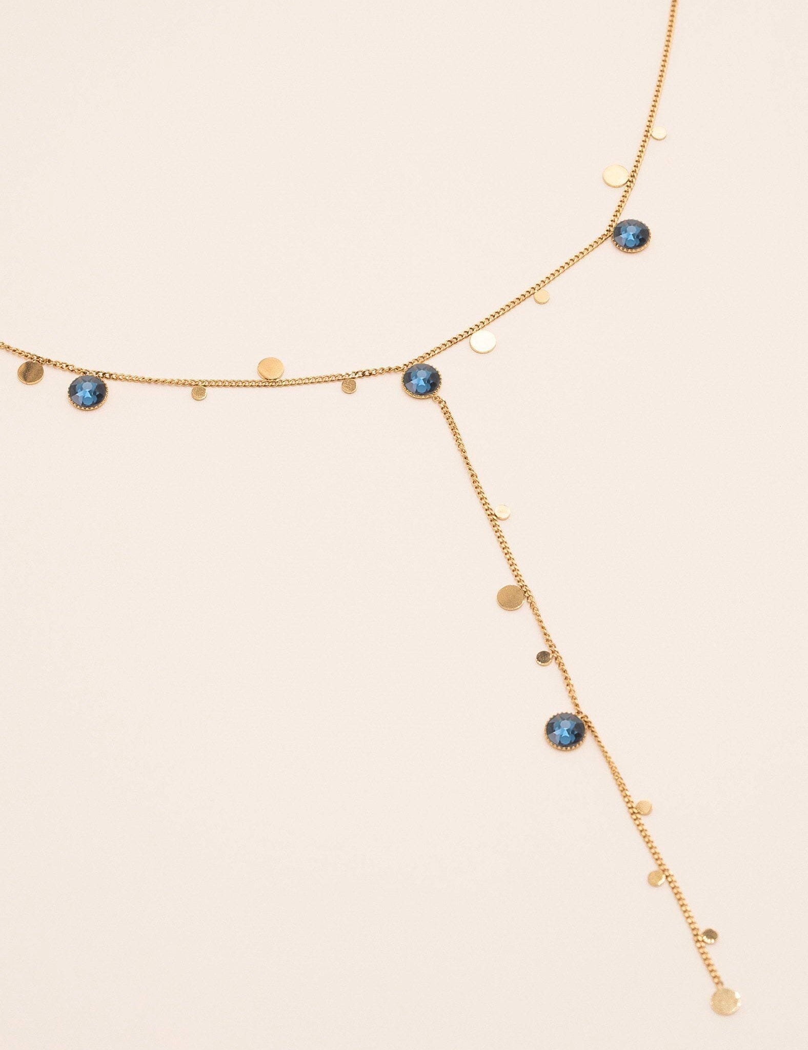 Collier Bohm Paris - Khalissa Y Collier Bohm Paris Bleu denim 