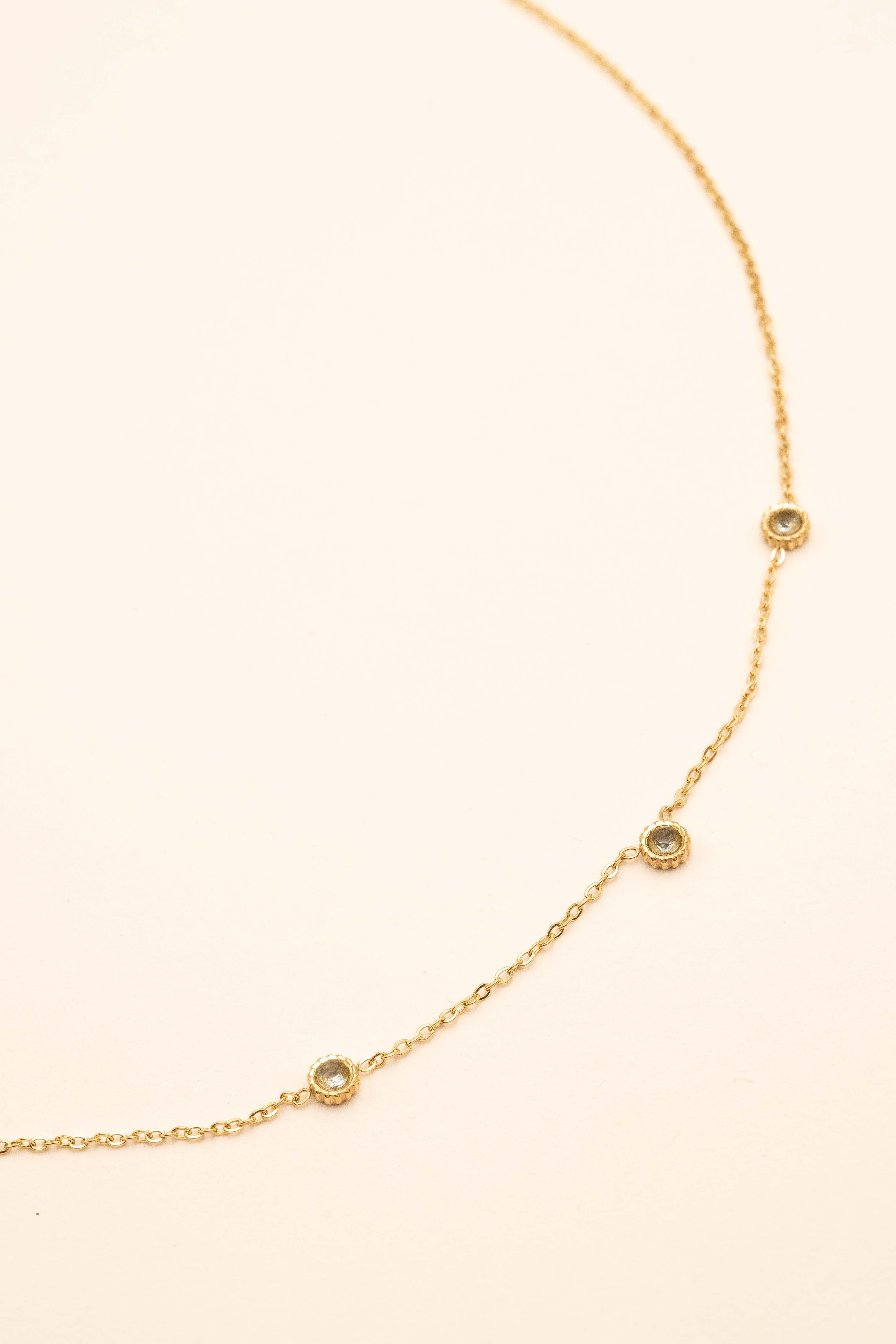 Collier Bohm Paris - Maelyse Collier Bohm Paris Bleu Clair 