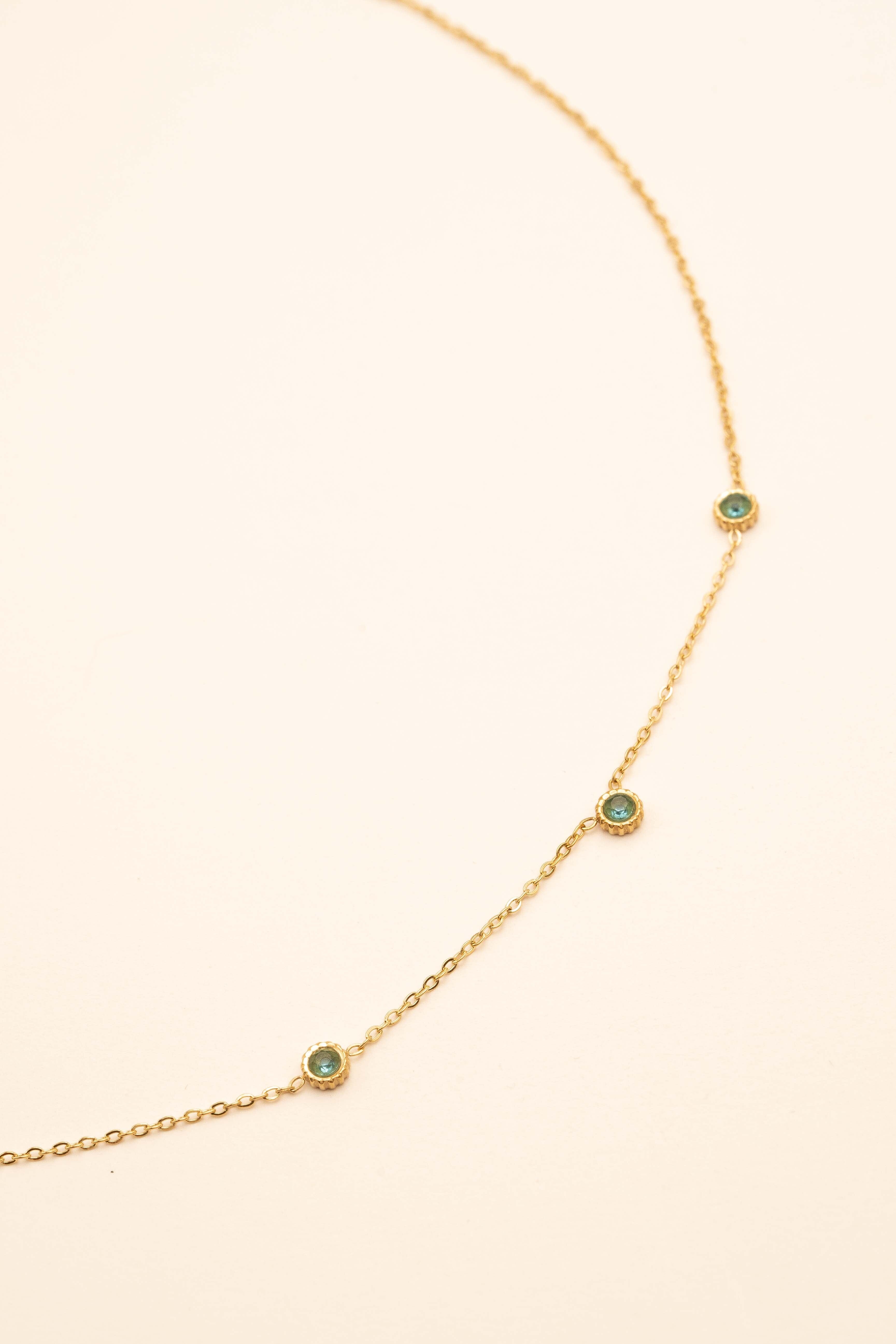 Collier Bohm Paris - Maelyse Collier Bohm Paris bleu Turquoise 