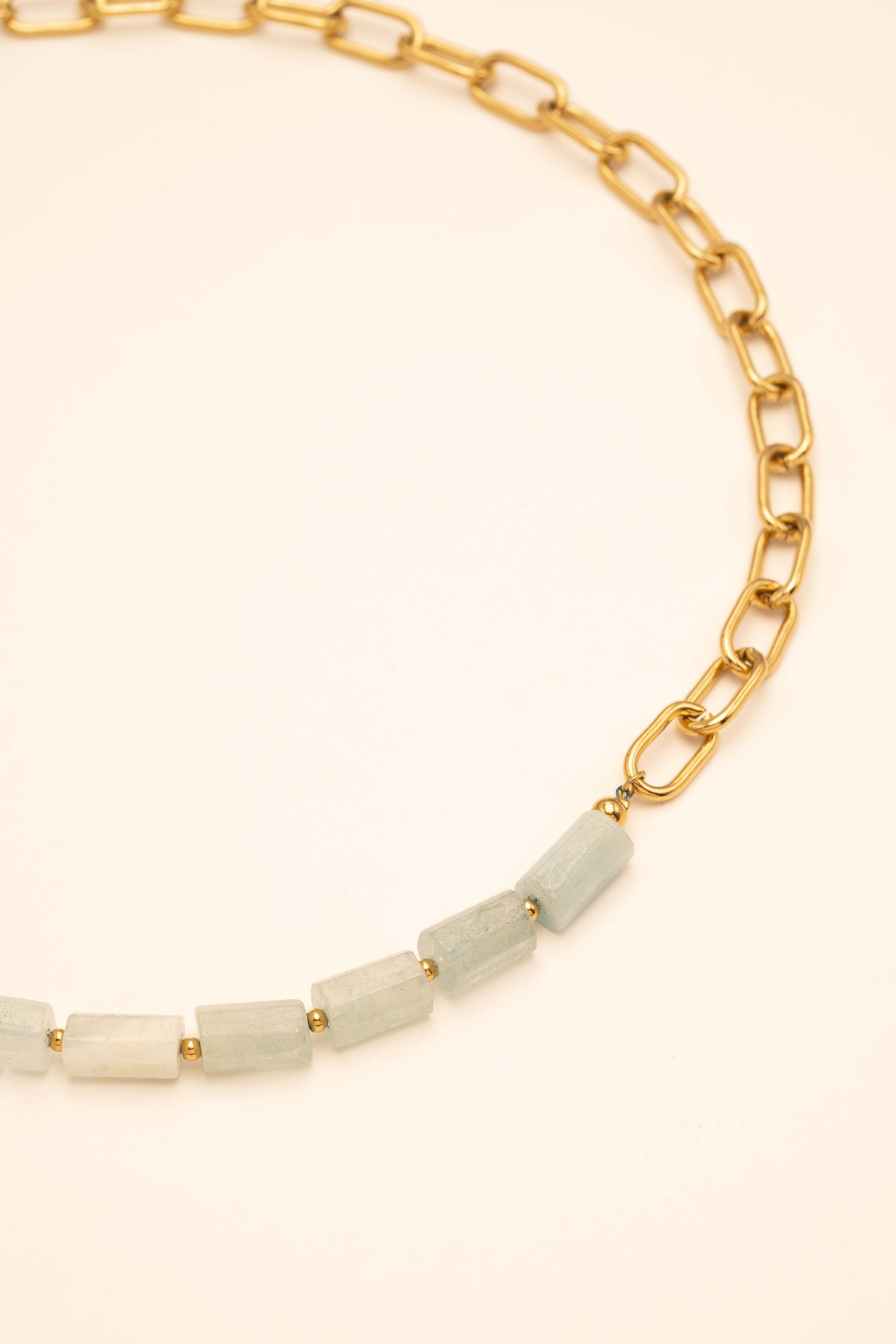 Collier Bohm Paris - Orane Collier Bohm Paris Agate bleue 