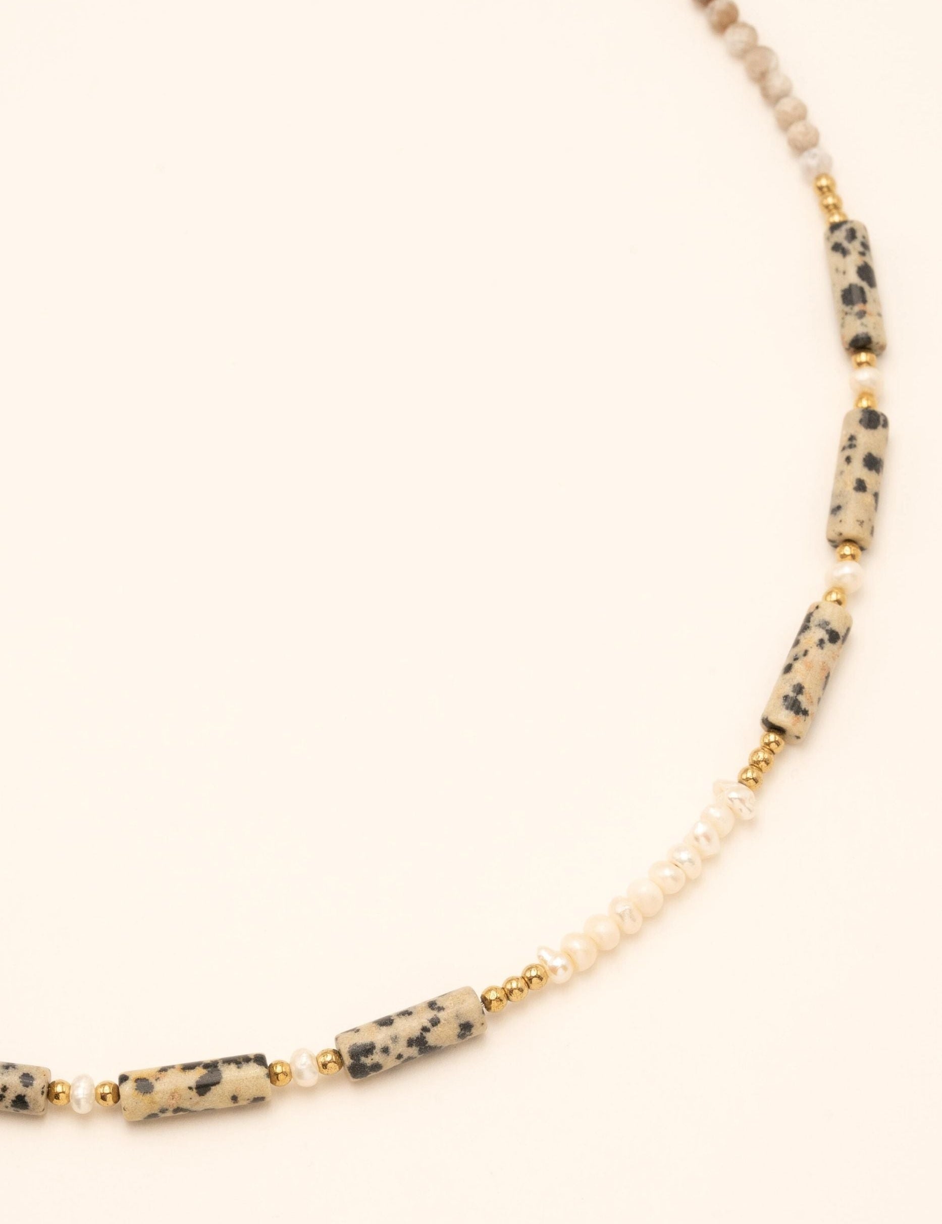 Collier Bohm Paris - Philomène Bijoux Bohm Paris Jaspe Dalmatien 