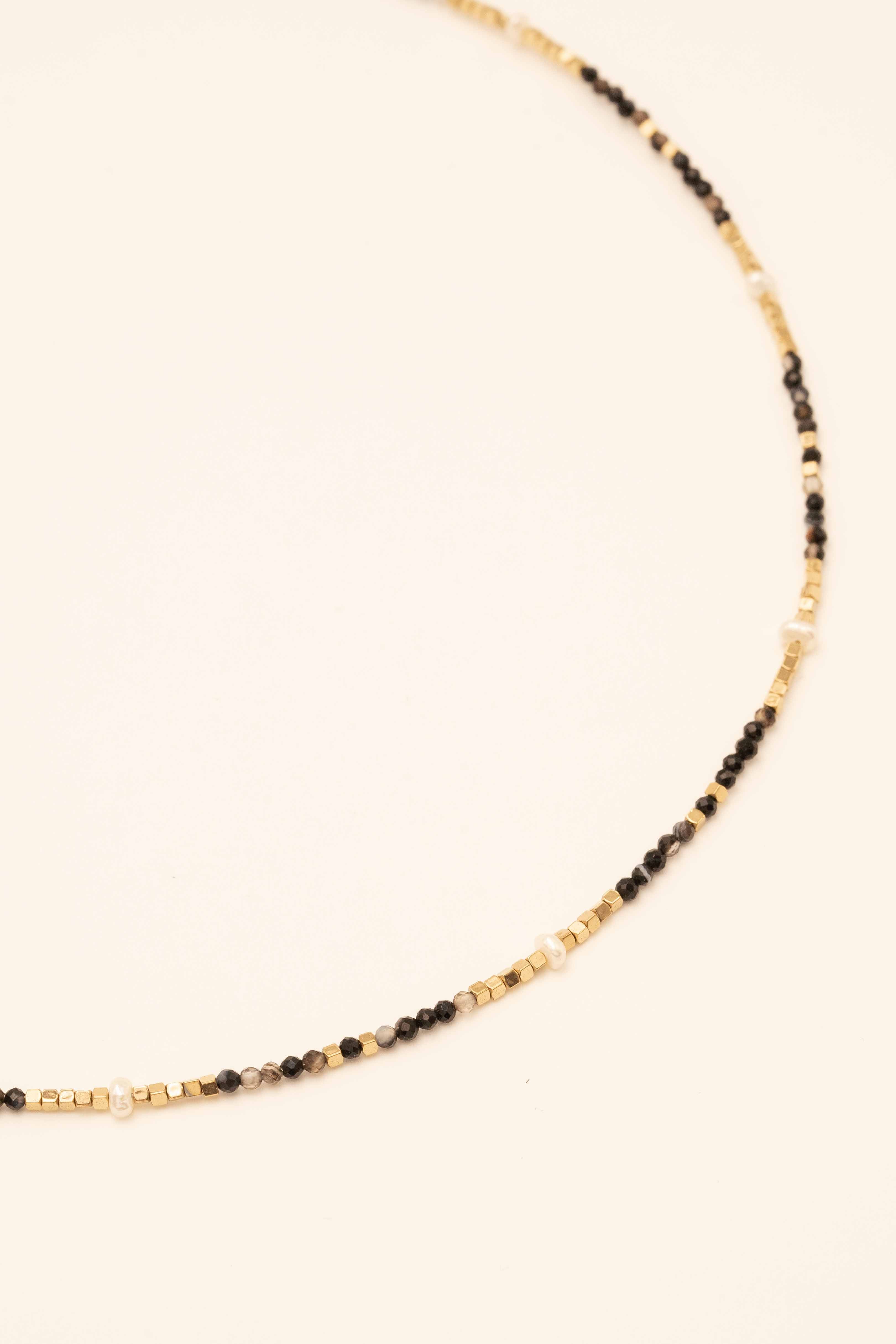 Collier Bracéline Collier Bohm Paris Agate noire 