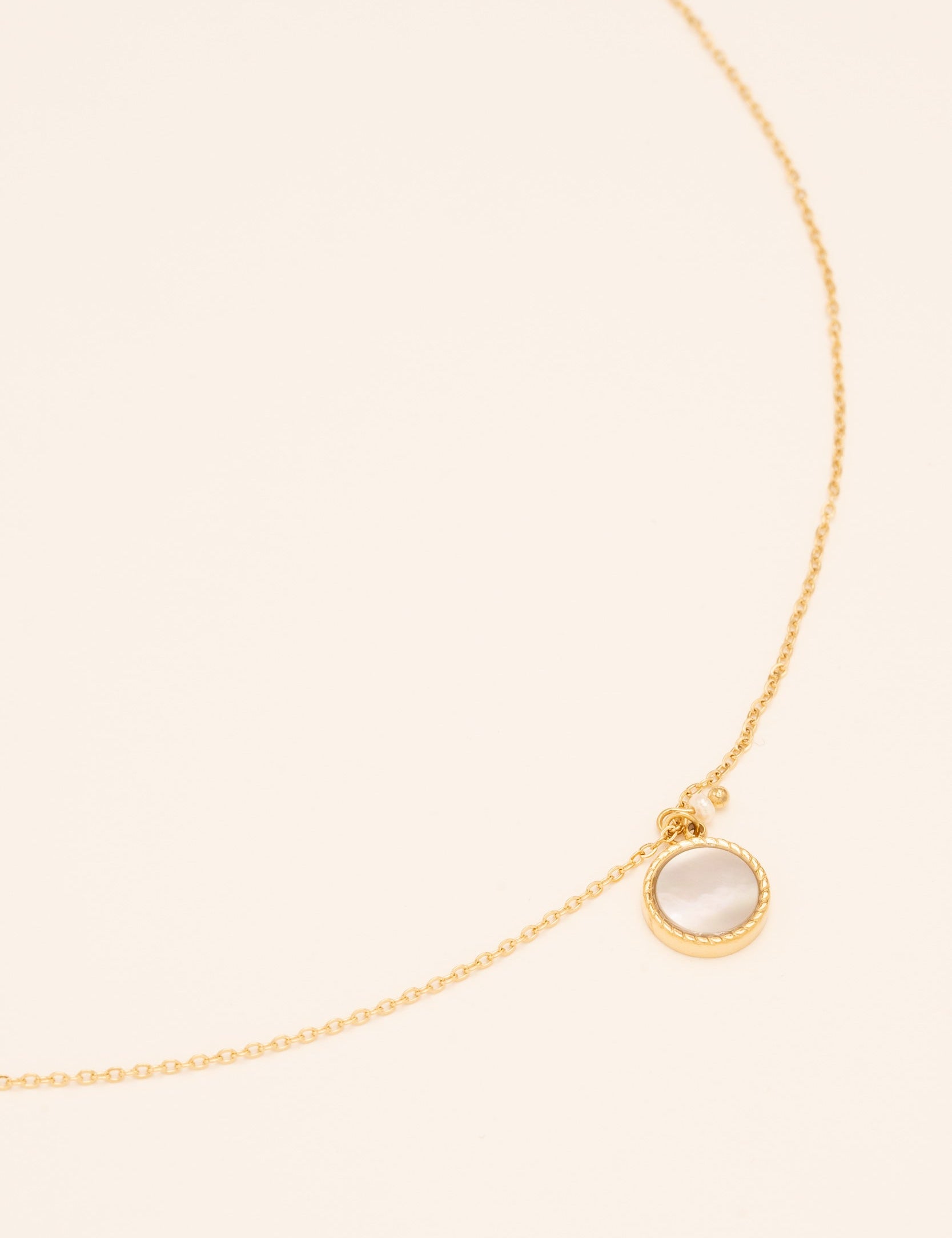 Collier Emllo Colliers Bohm Paris Nacre Blanche 