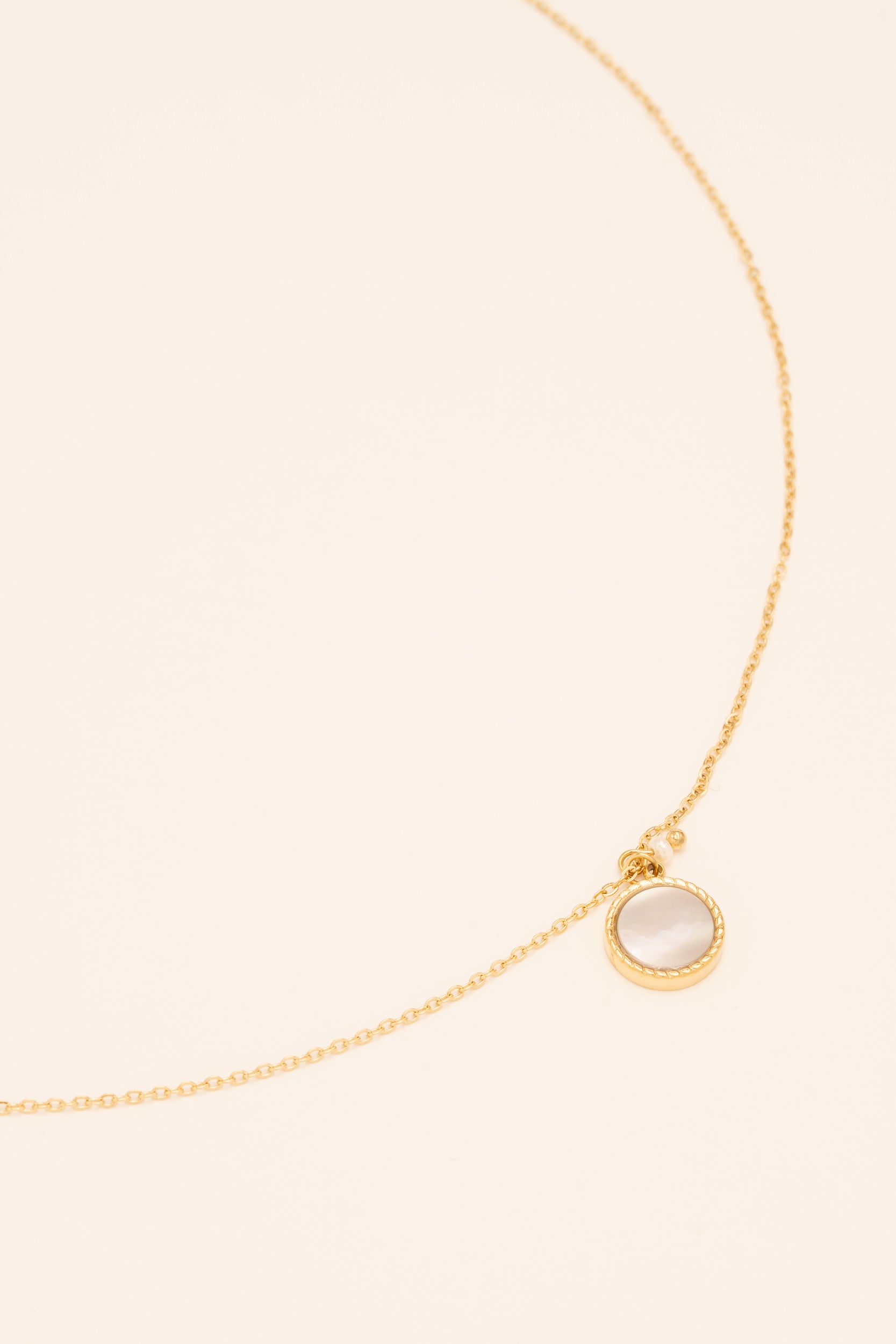 Collier Emllo Colliers Bohm Paris Nacre Blanche 