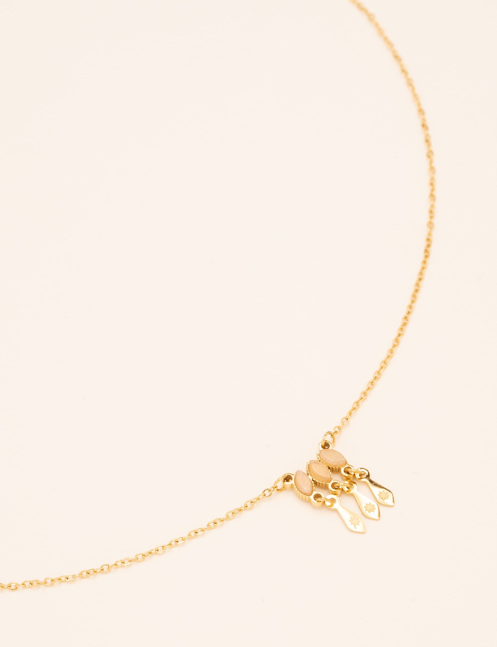 Collier Larry Colliers Bohm Paris Agate Blanche 