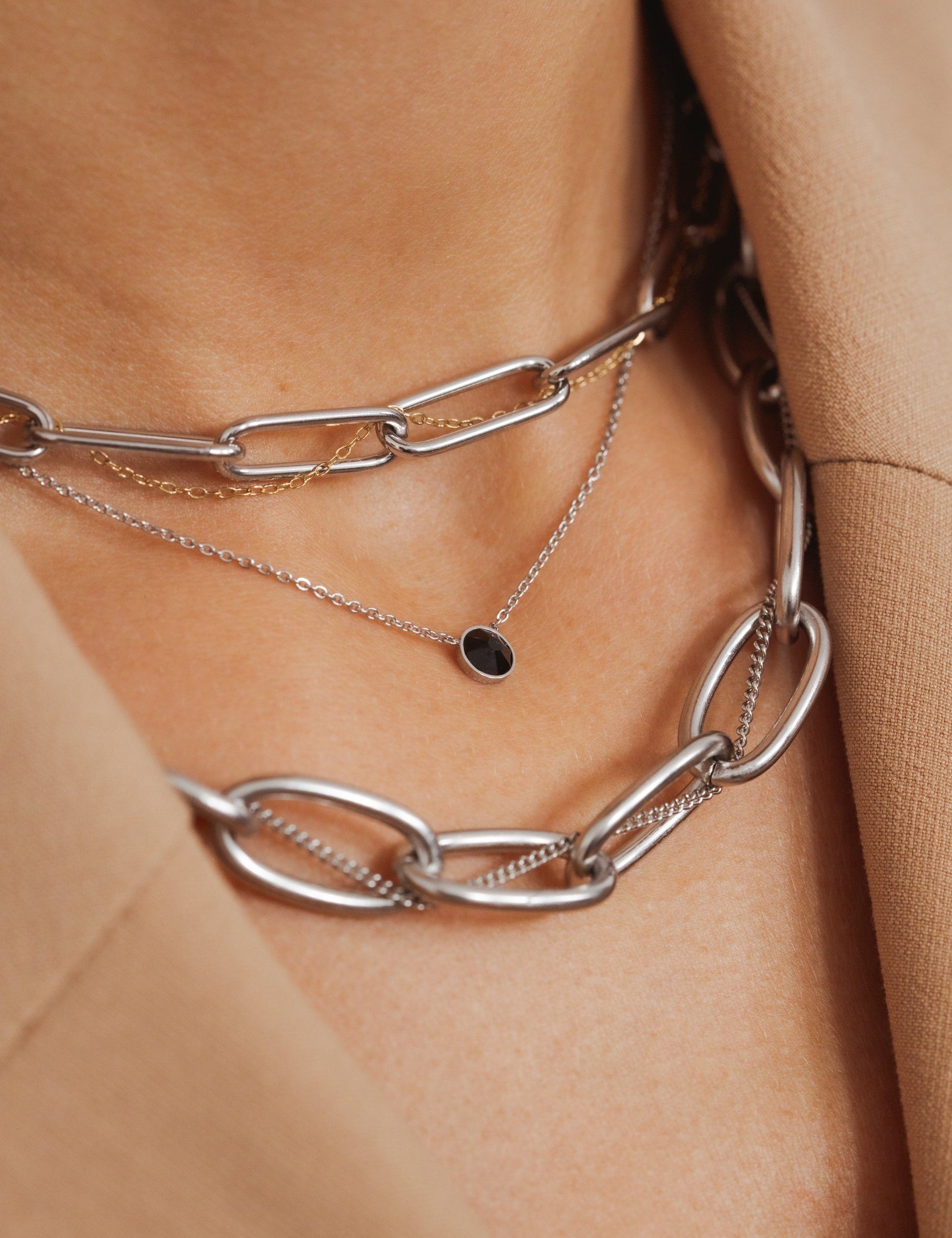 Collier Pénéloppe argenté Collier Bohm Paris