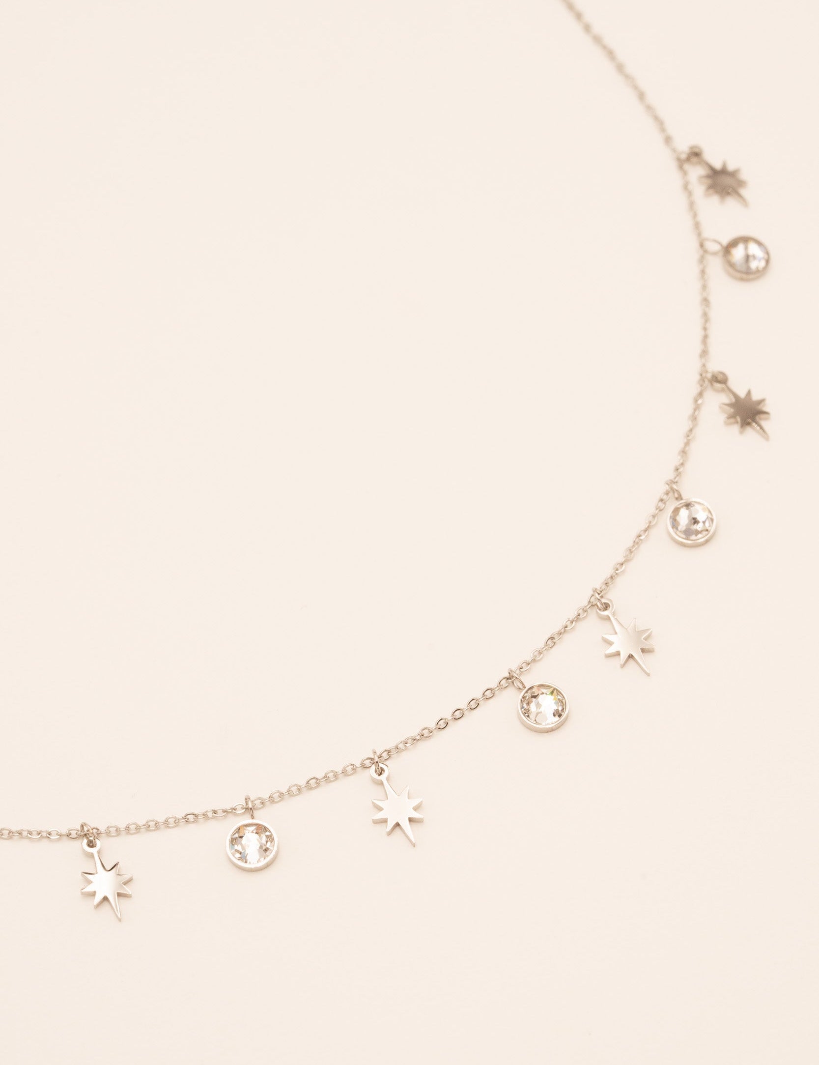 Collier Salvador Argentée Colliers Bohm Paris cristal 